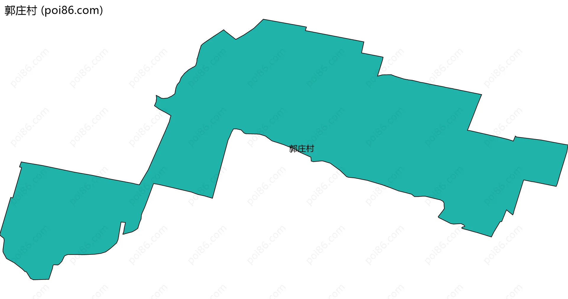 郭庄村边界地图