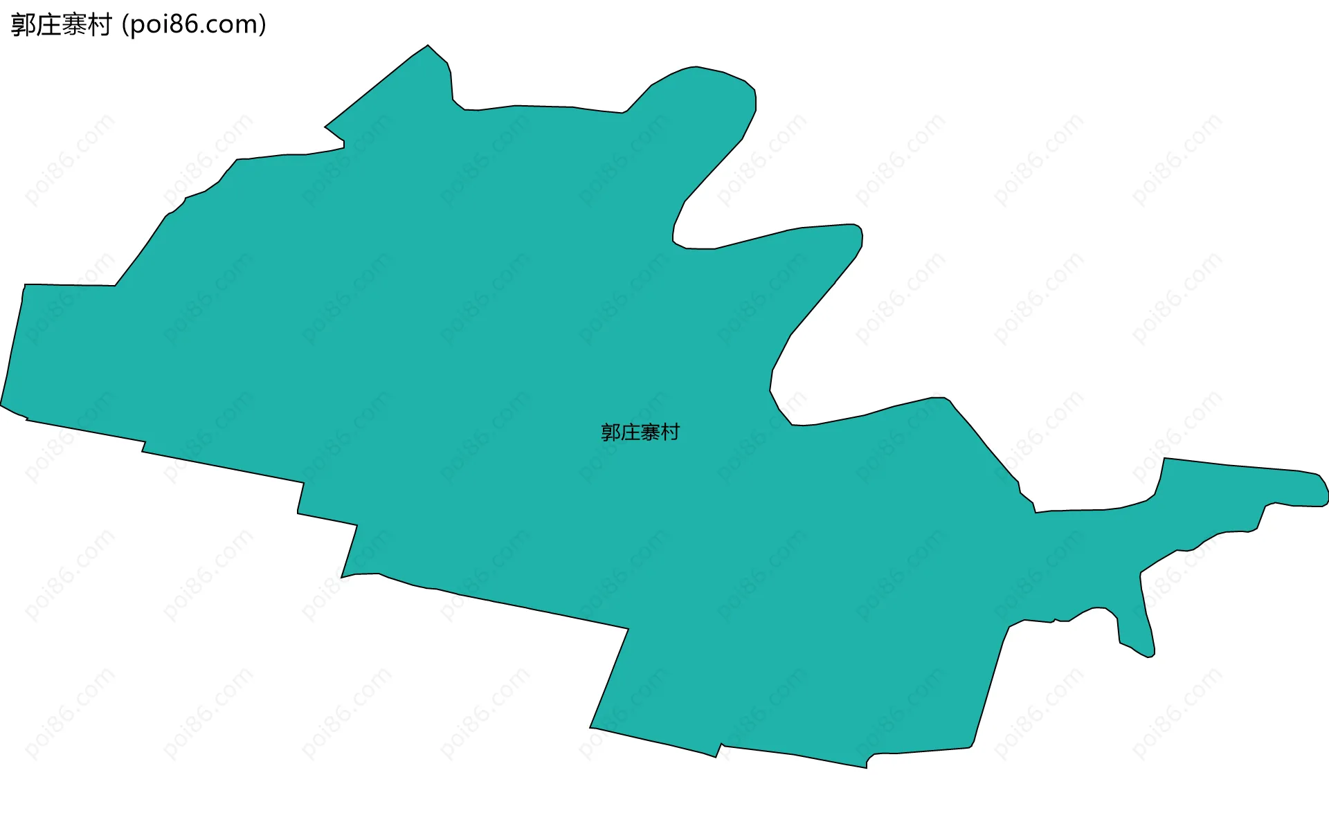 郭庄寨村边界地图