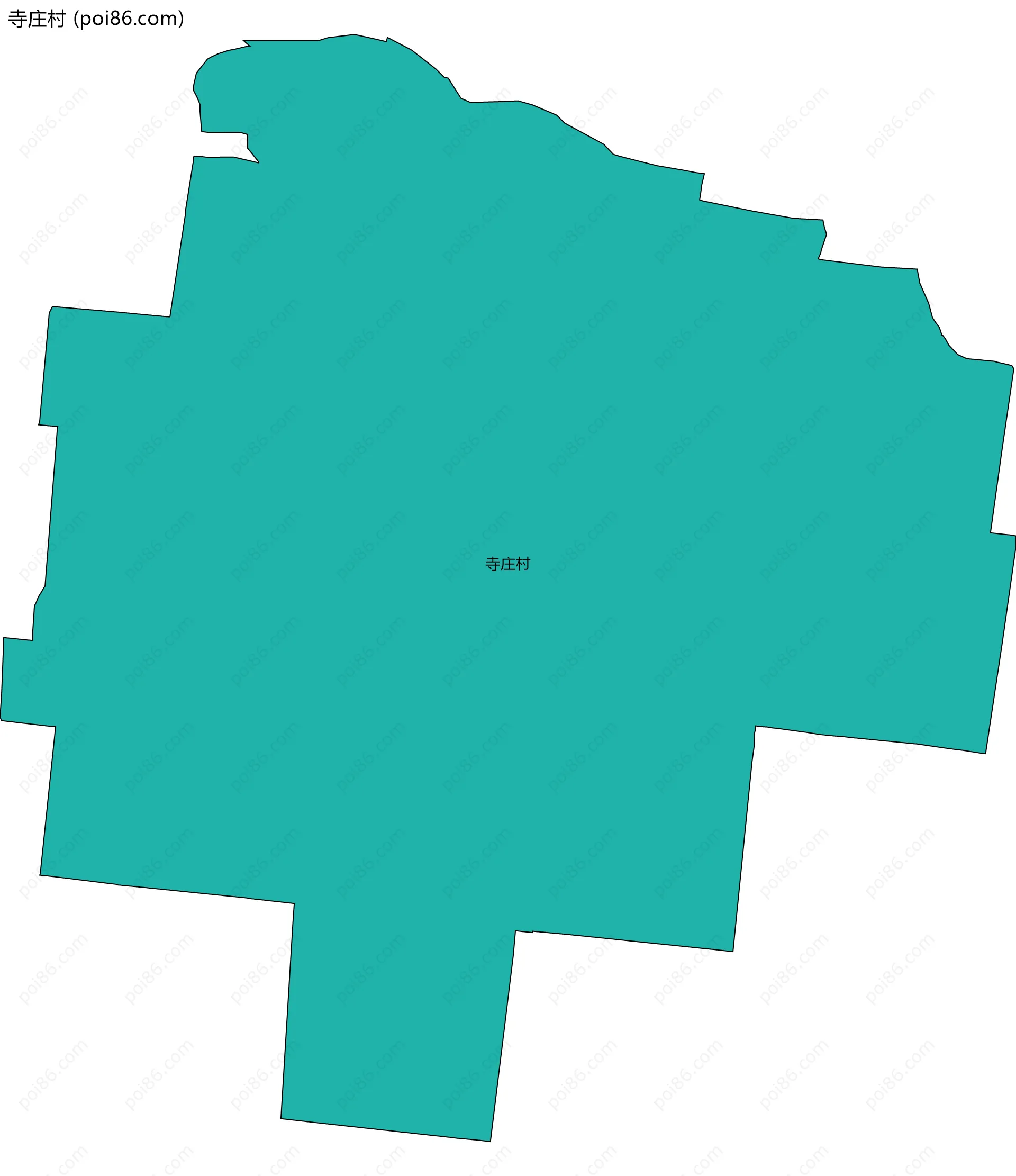 寺庄村边界地图