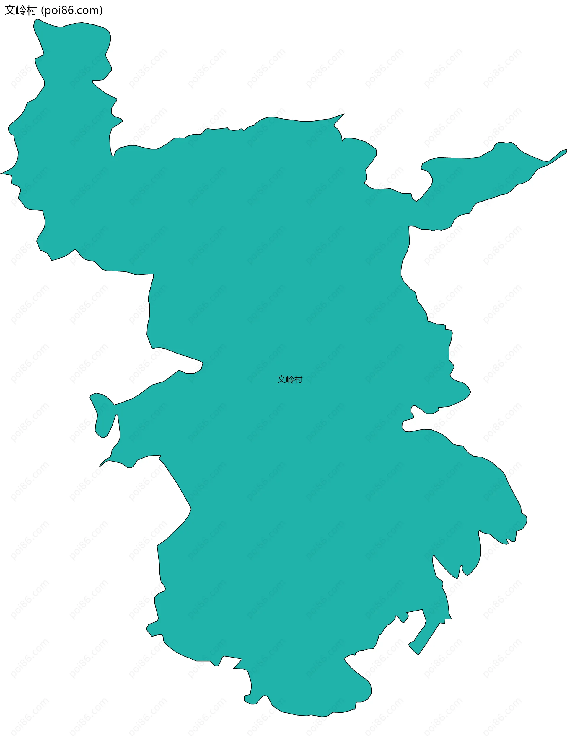 文岭村边界地图