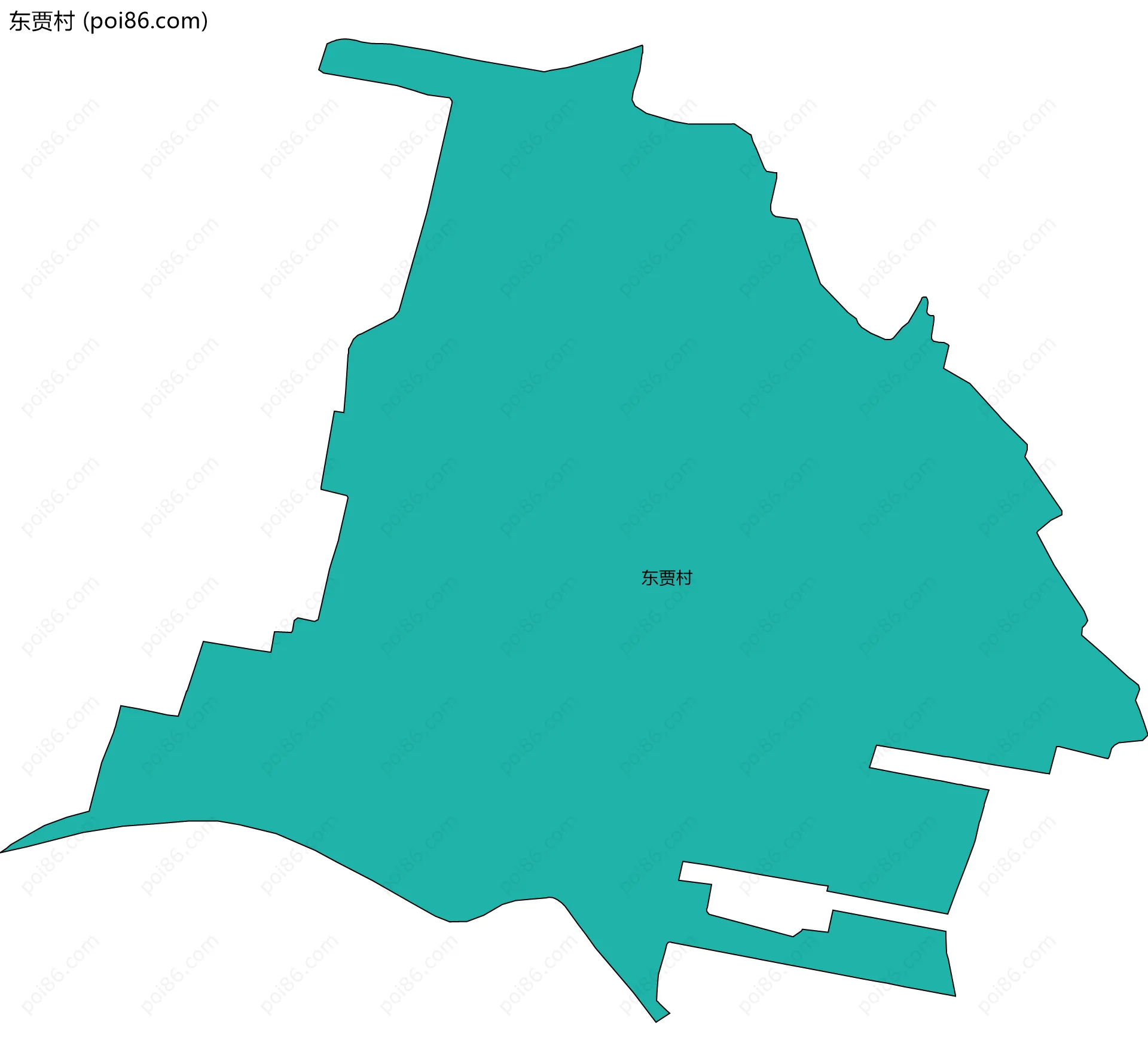 东贾村边界地图