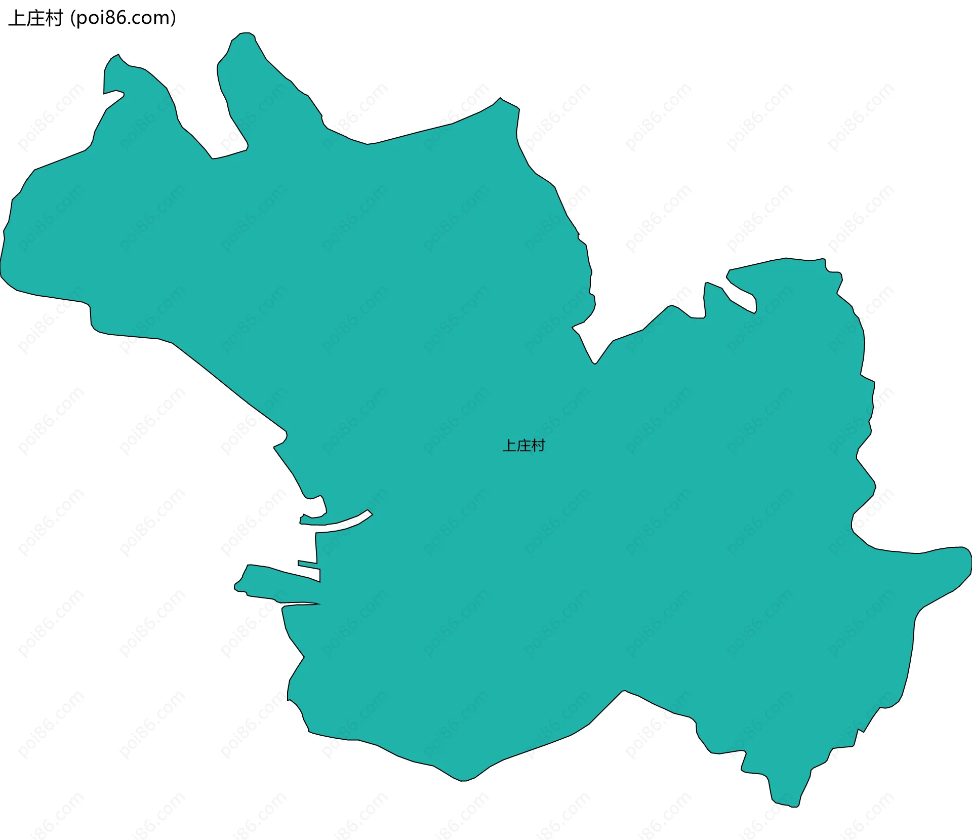 上庄村边界地图