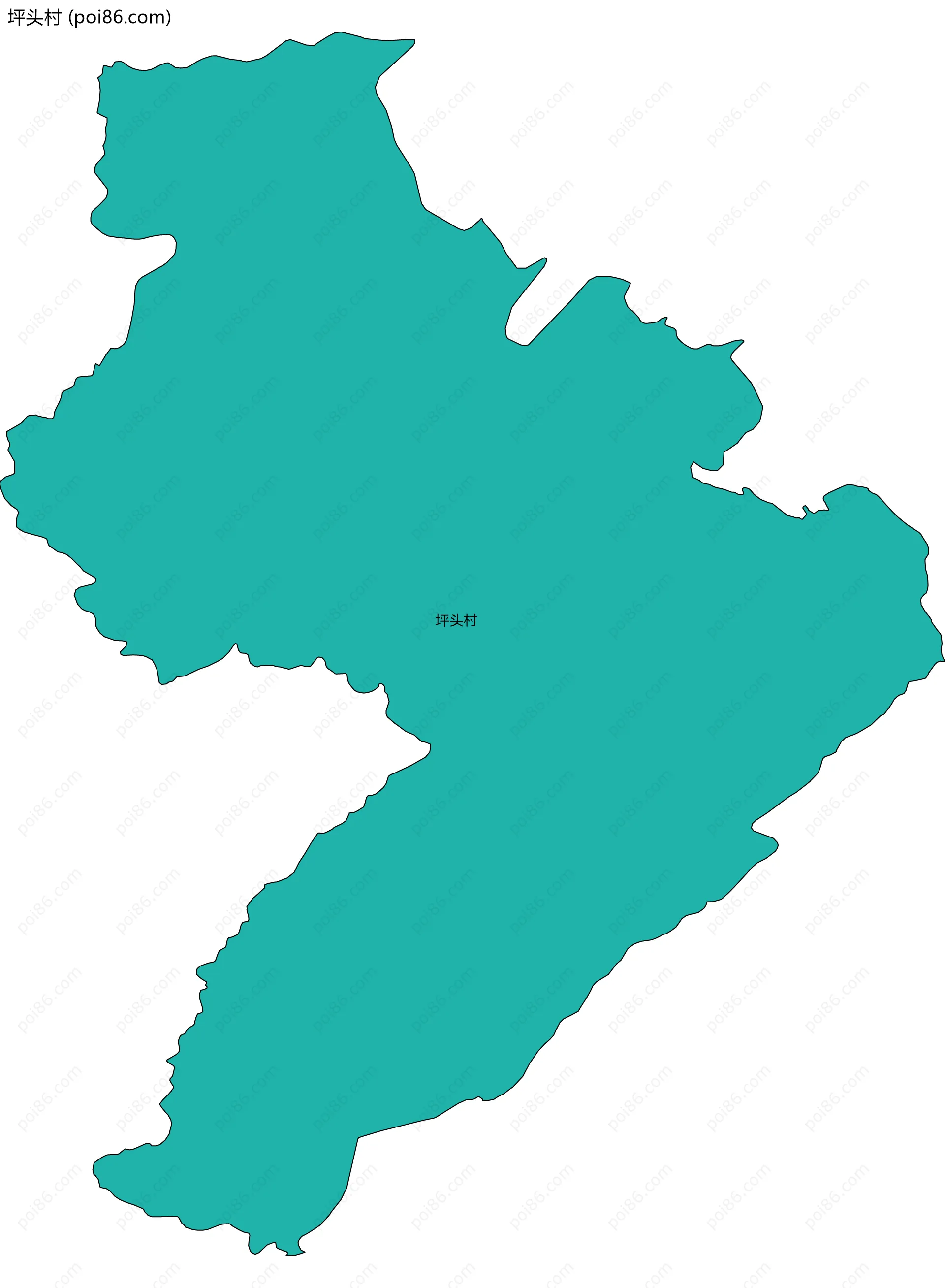 坪头村边界地图