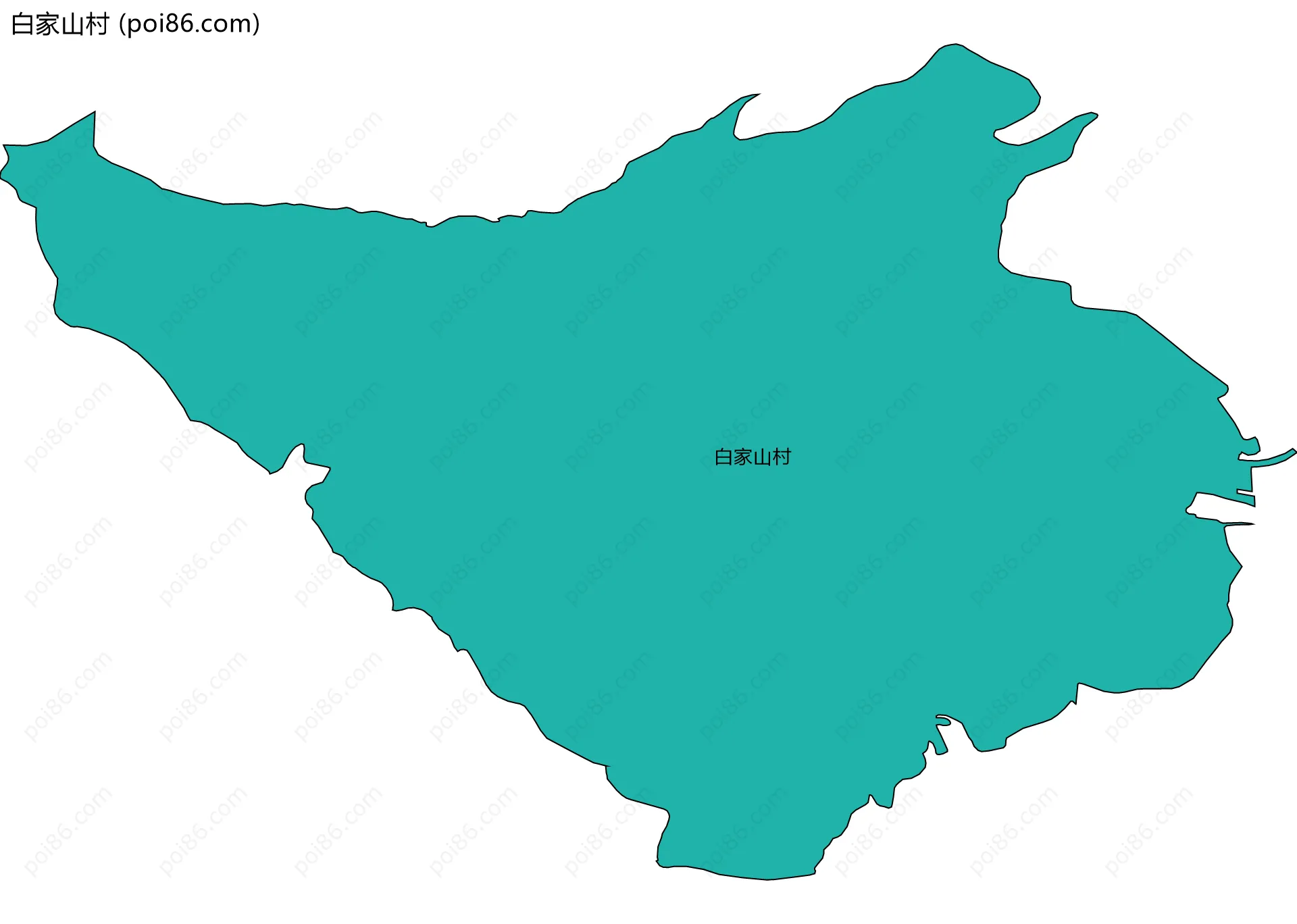 白家山村边界地图