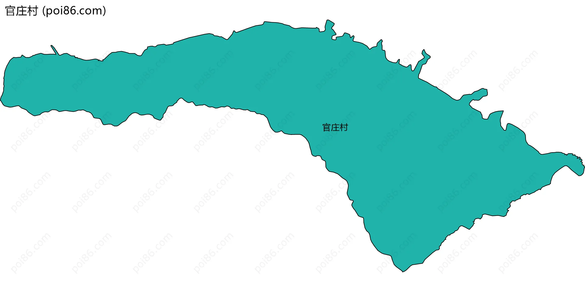 官庄村边界地图