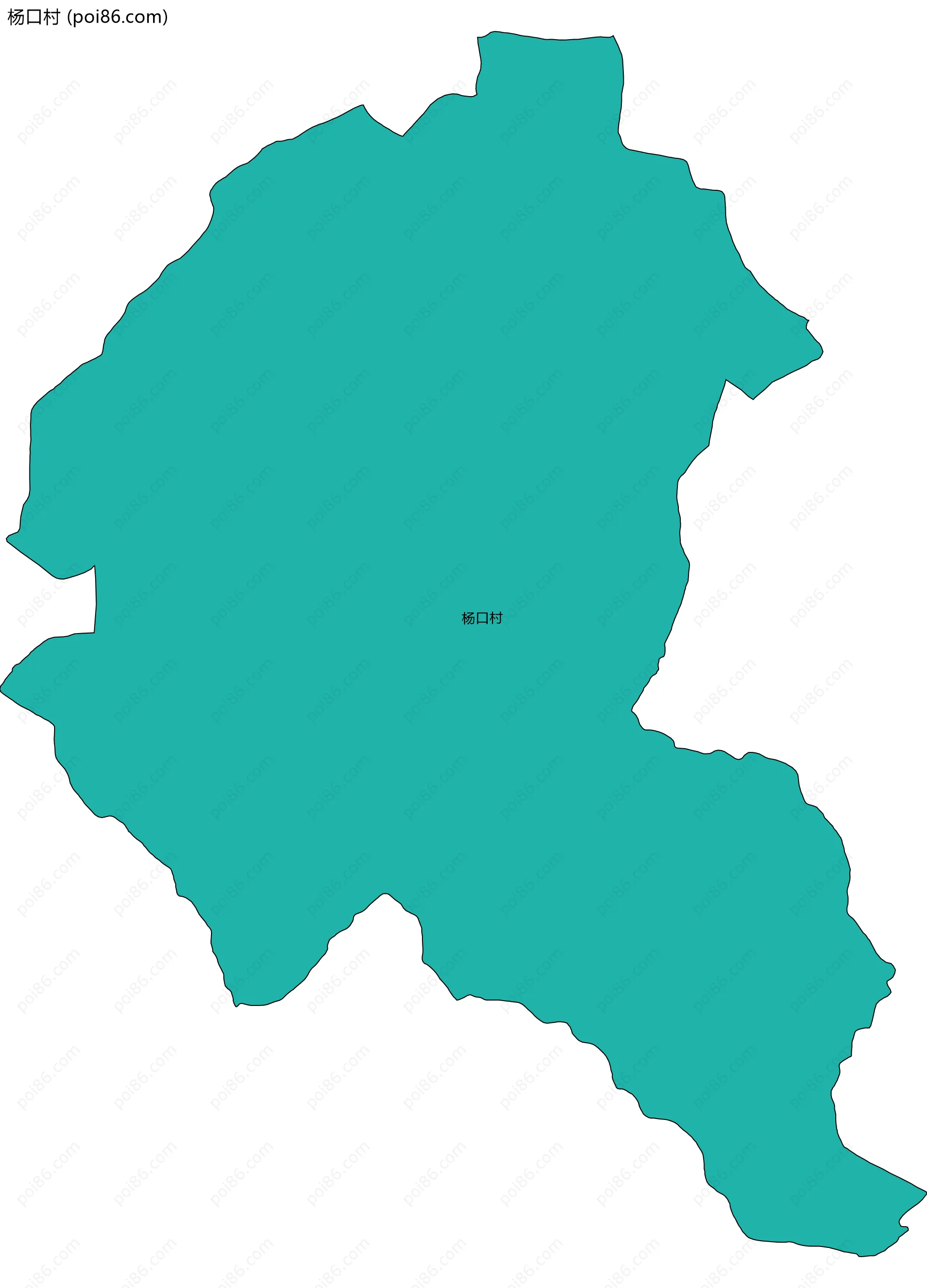 杨口村边界地图