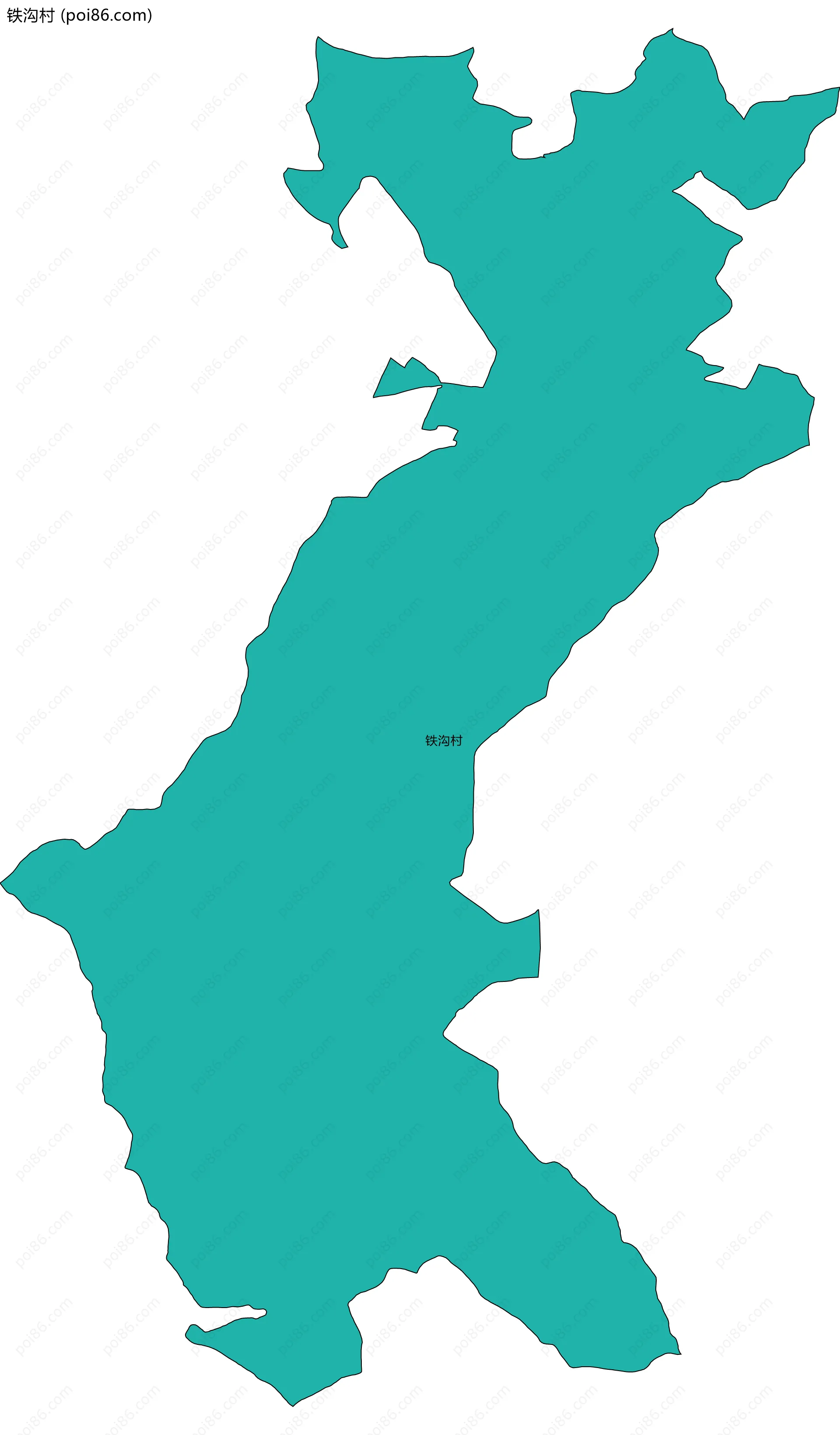 铁沟村边界地图