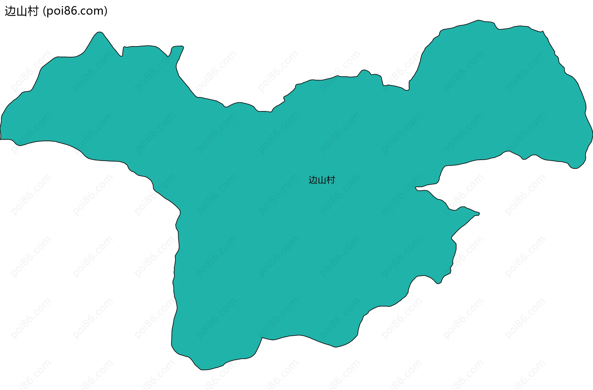 边山村边界地图