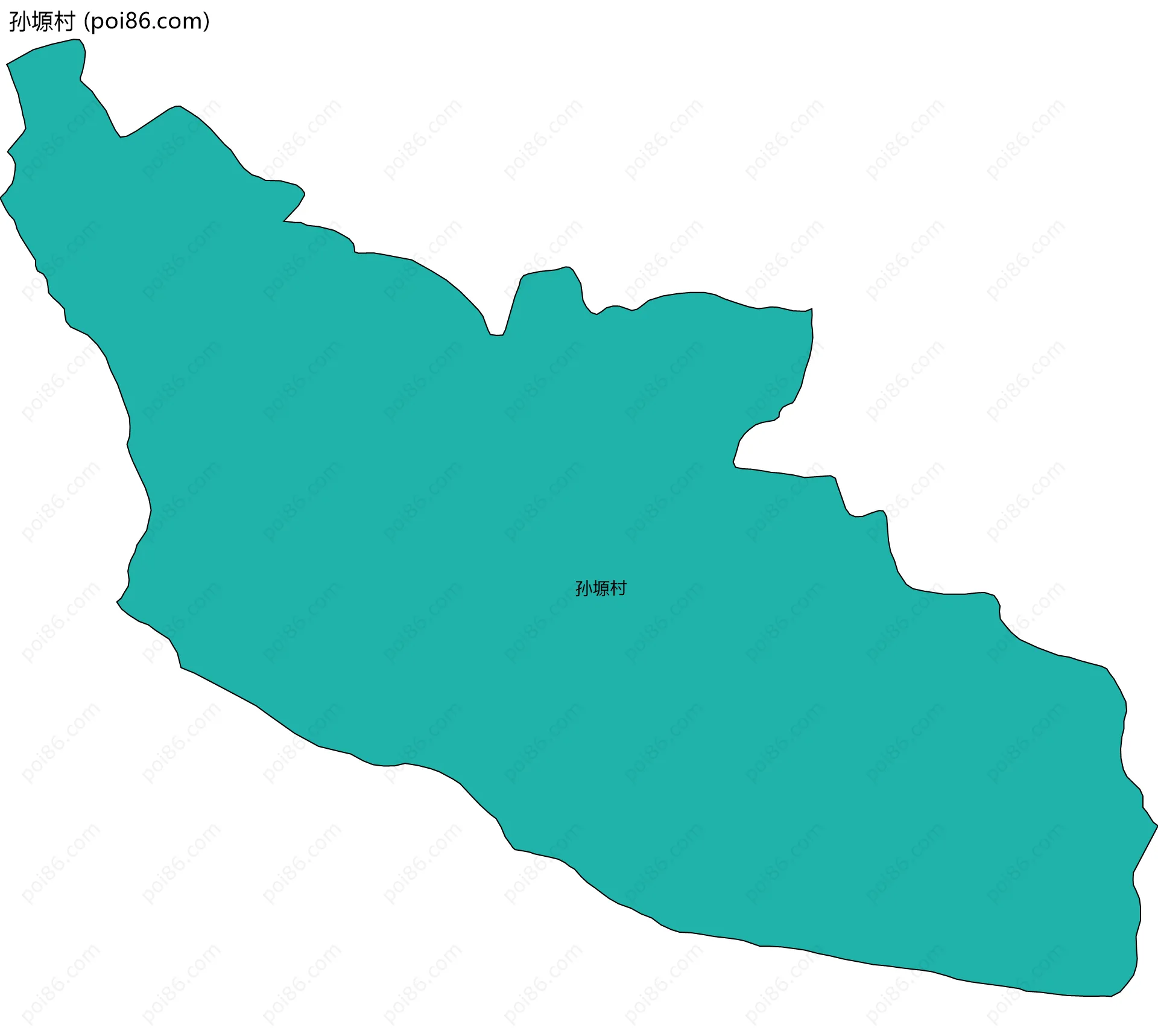 孙塬村边界地图