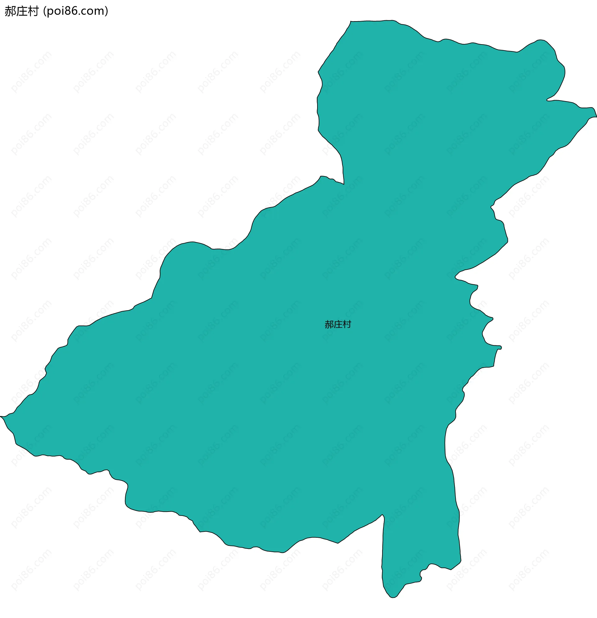 郝庄村边界地图