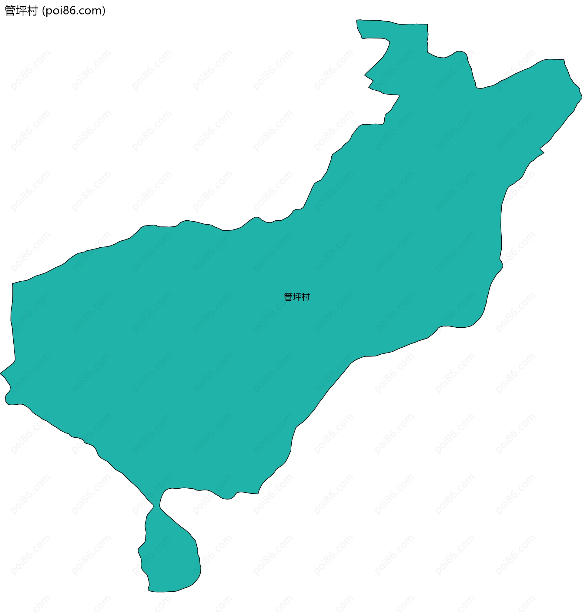 管坪村边界地图