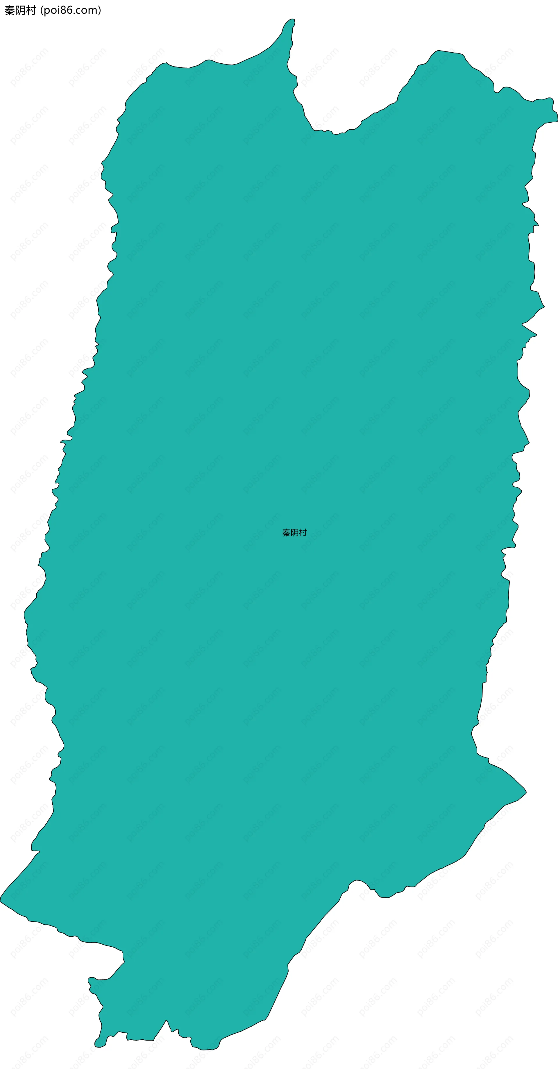 秦阴村边界地图