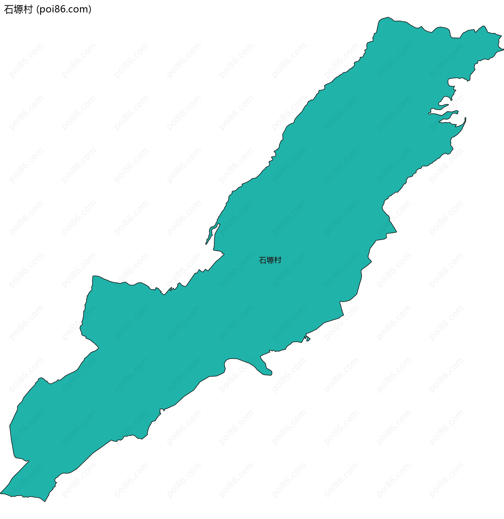 石塬村边界地图