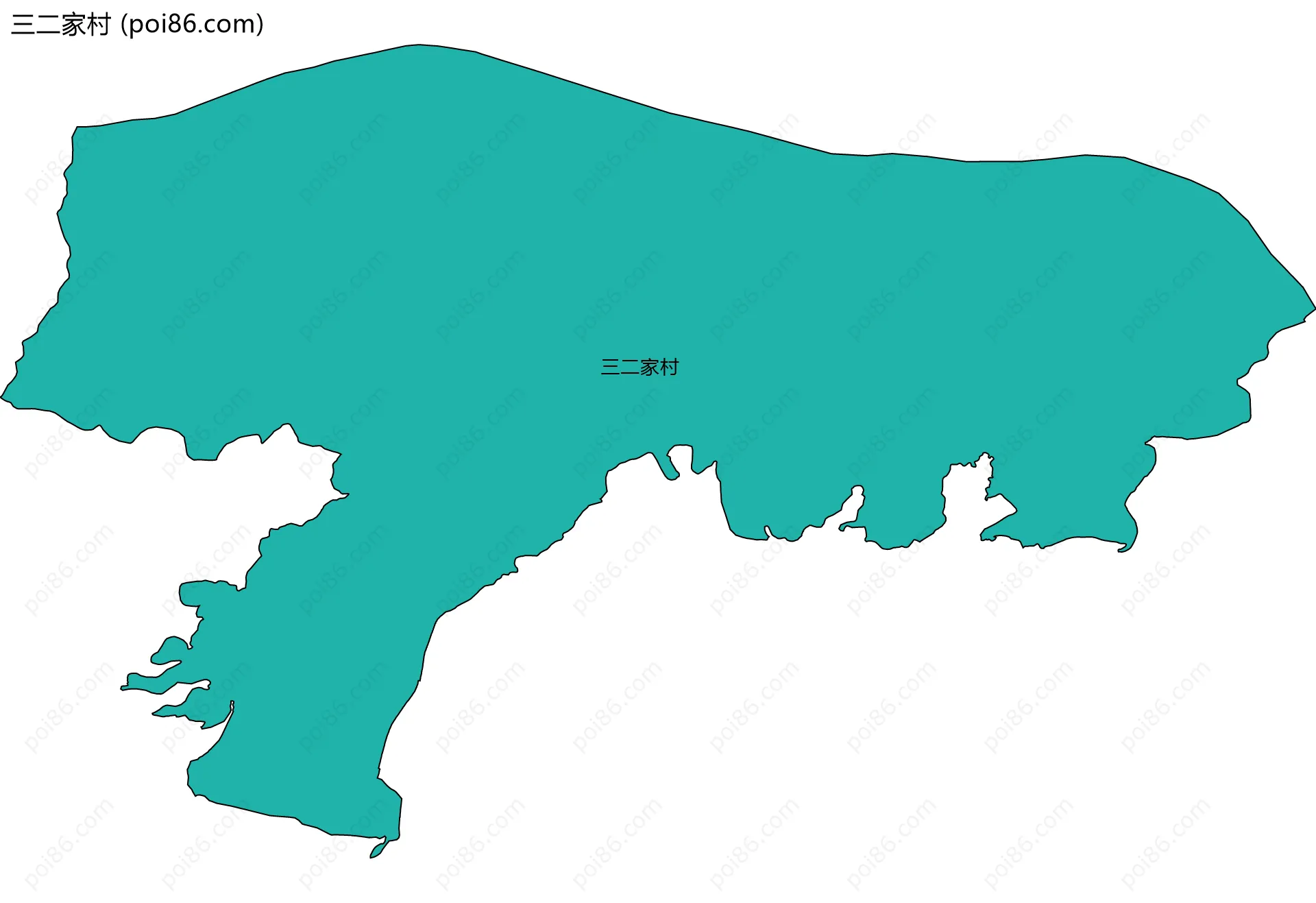 三二家村边界地图