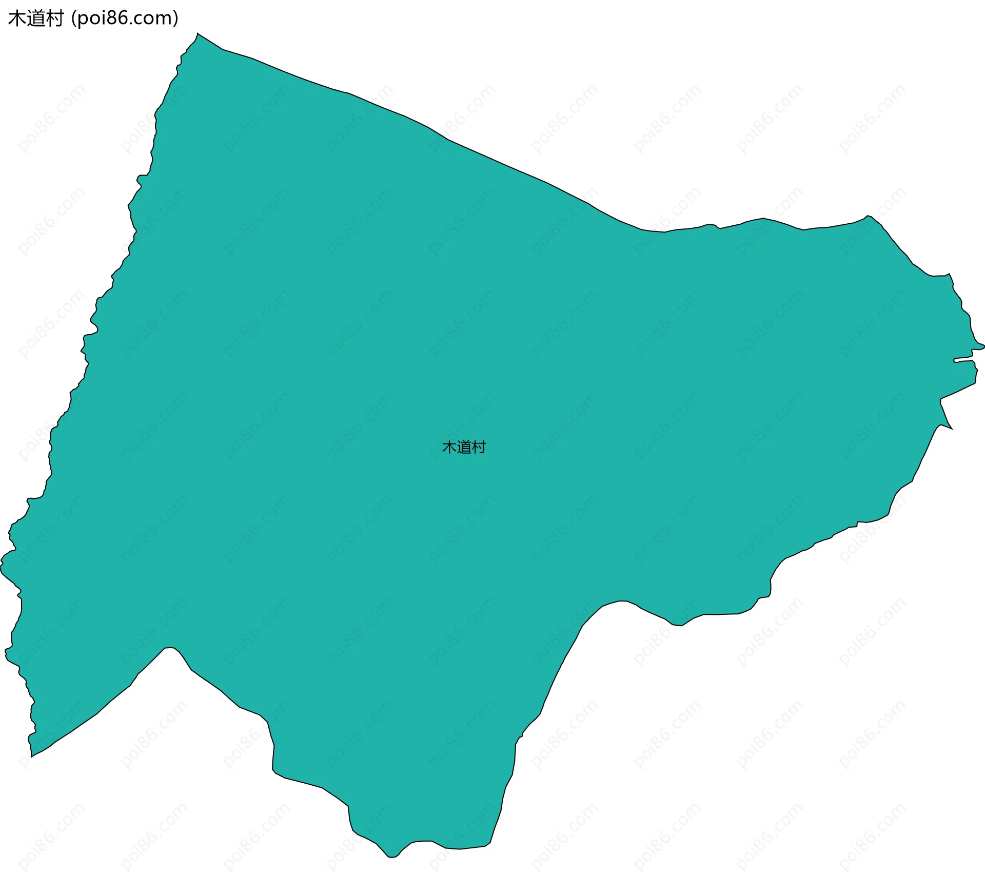 木道村边界地图