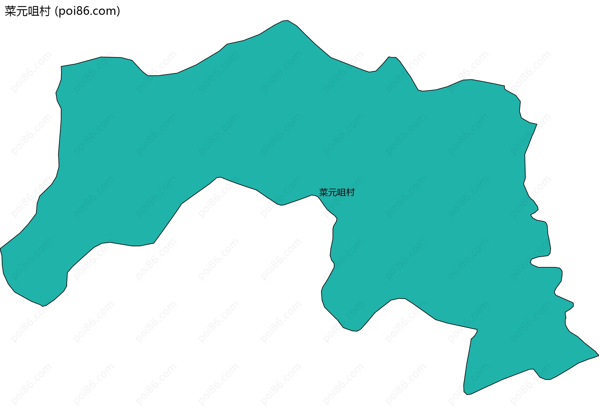 菜元咀村边界地图