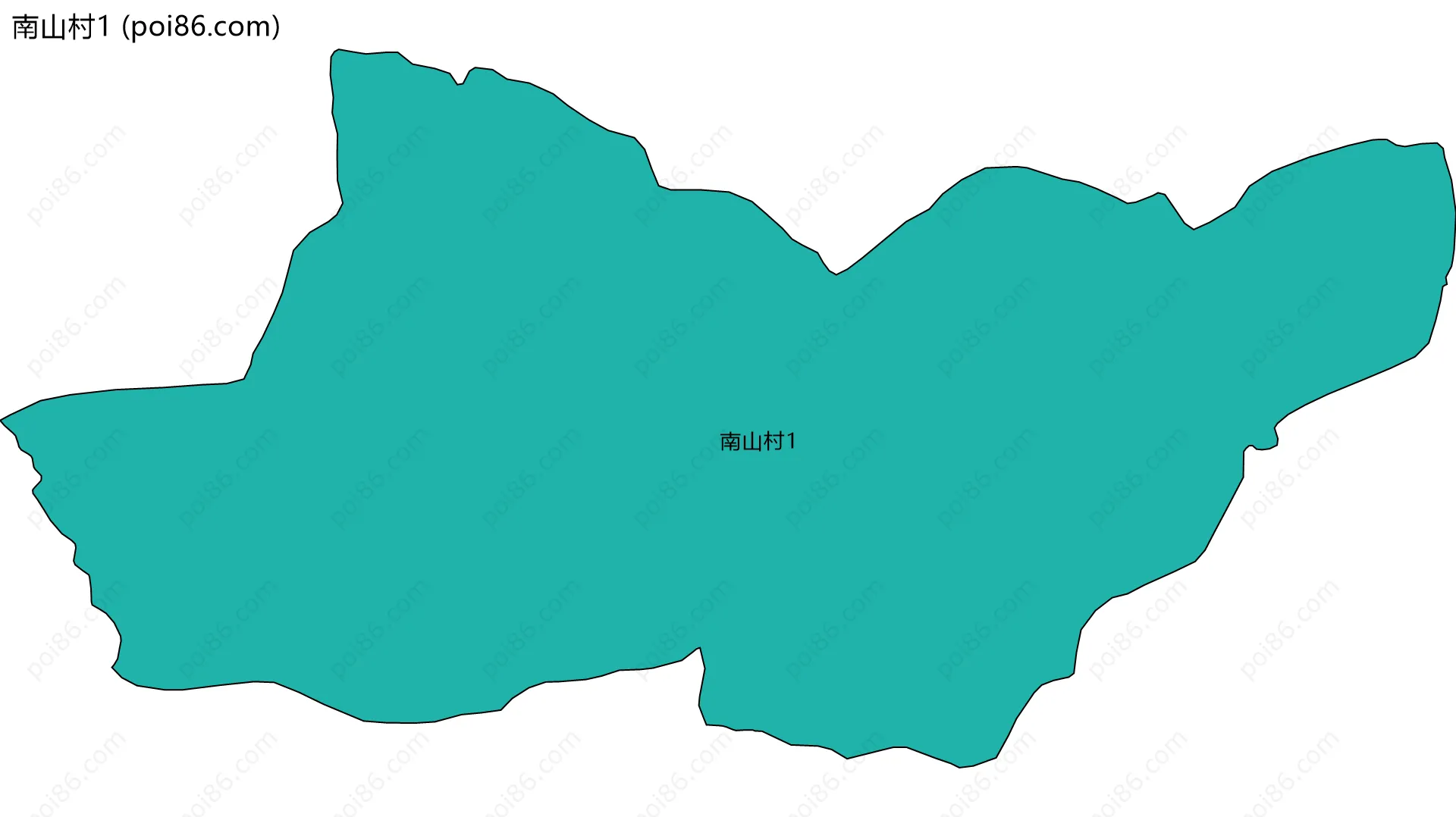 南山村1边界地图