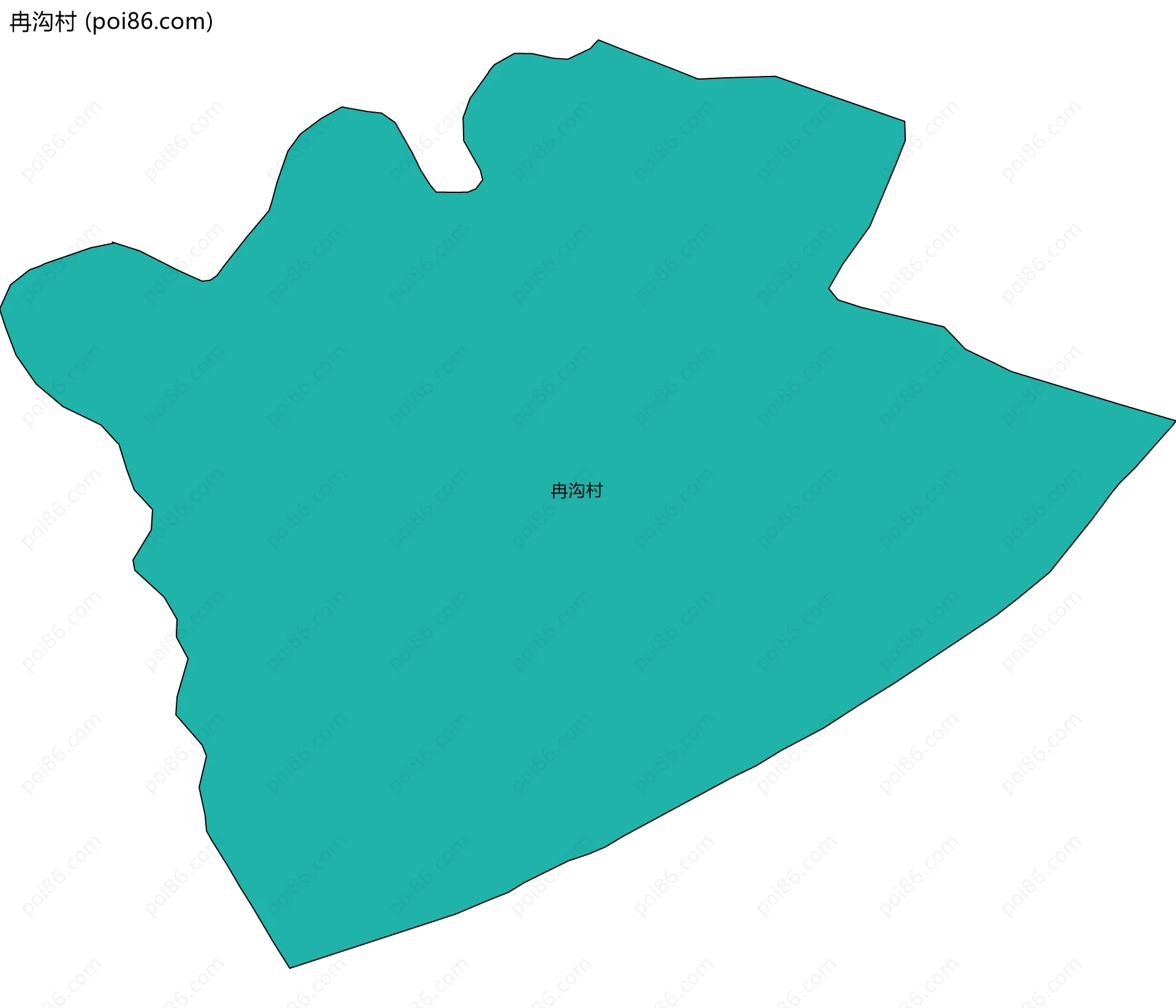 冉沟村边界地图