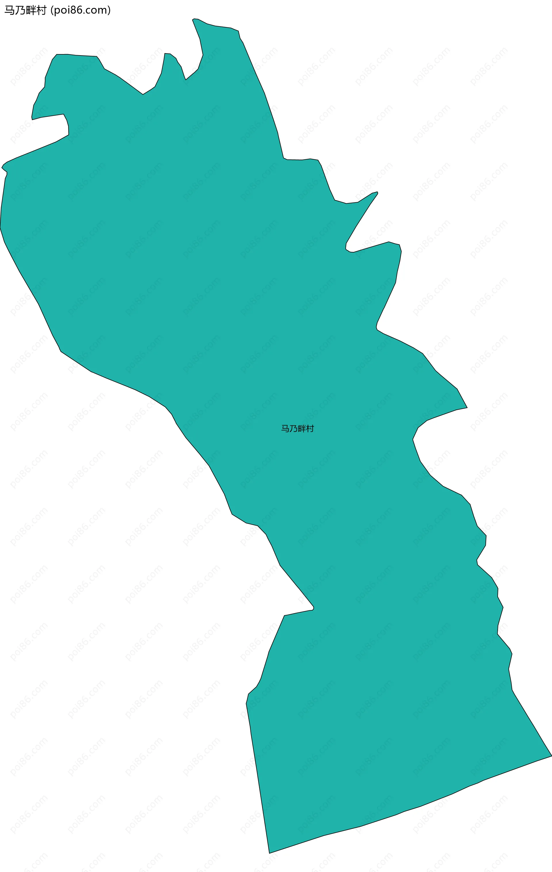 马乃畔村边界地图