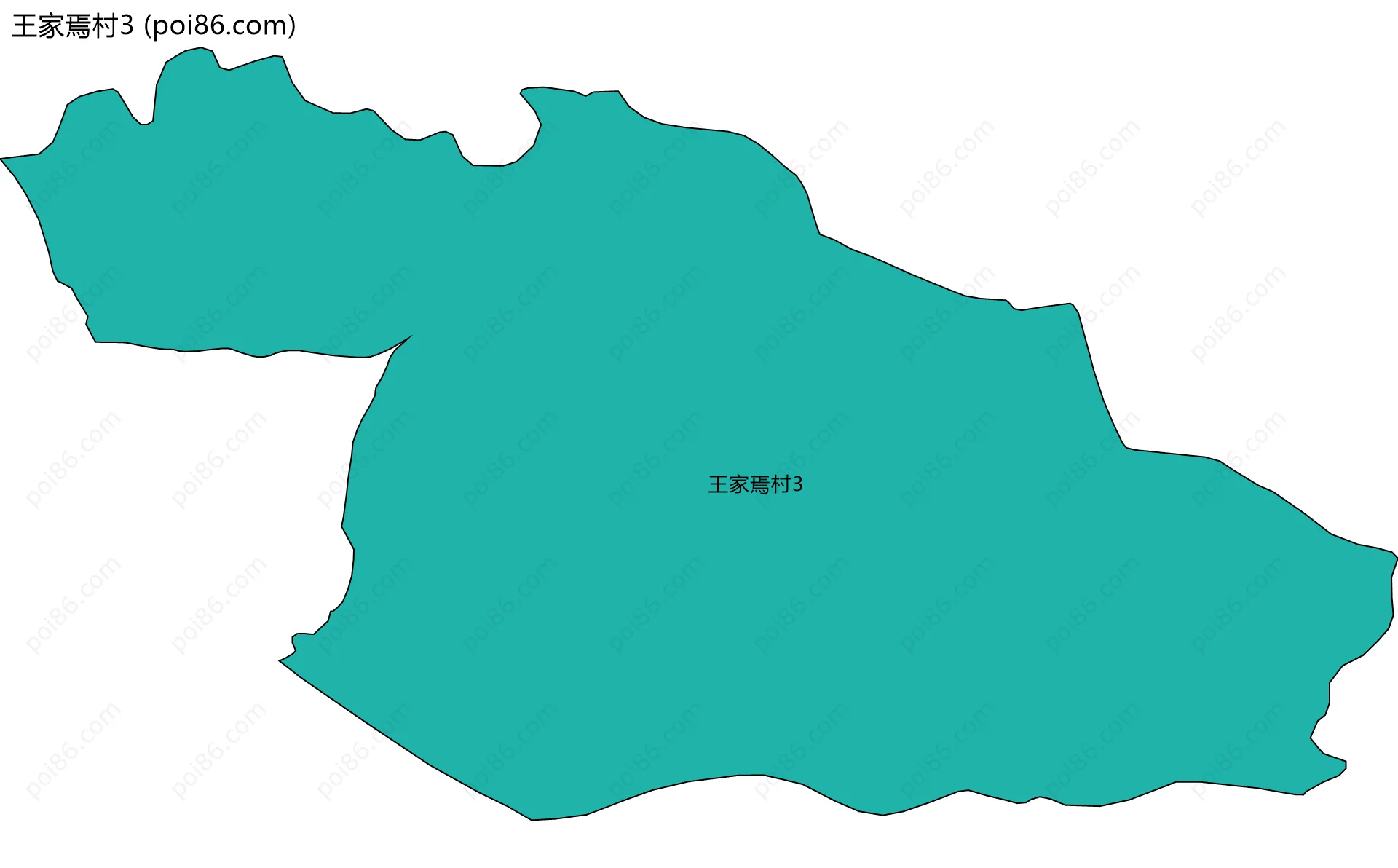王家焉村3边界地图