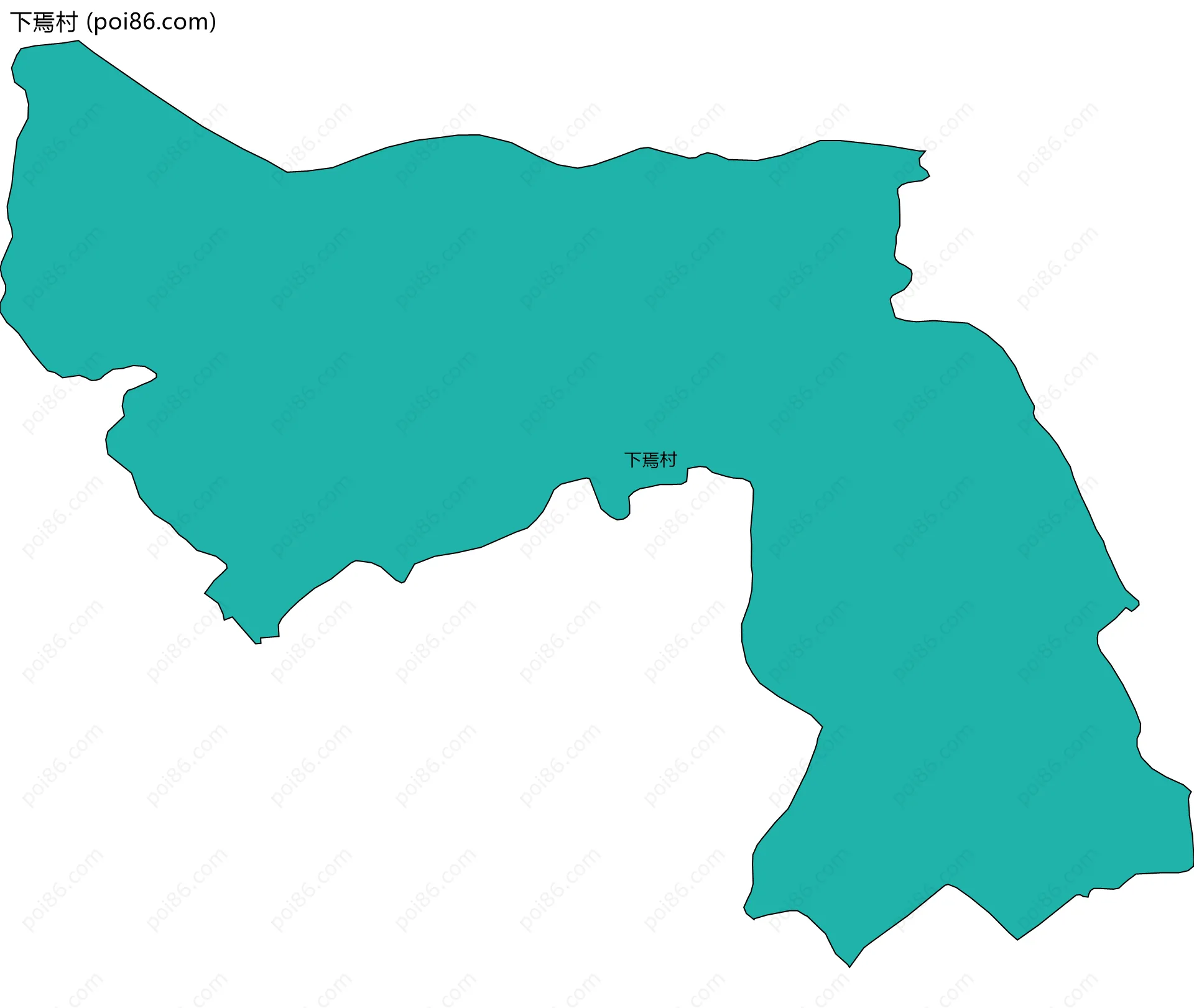 下焉村边界地图