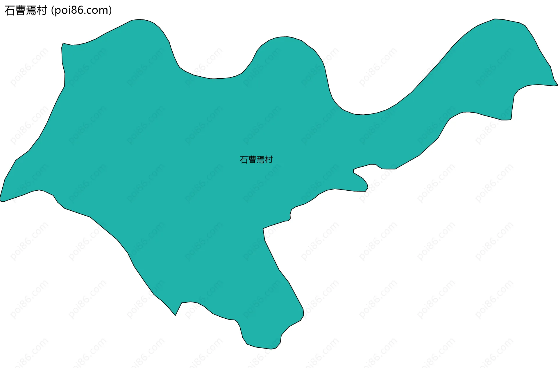 石曹焉村边界地图