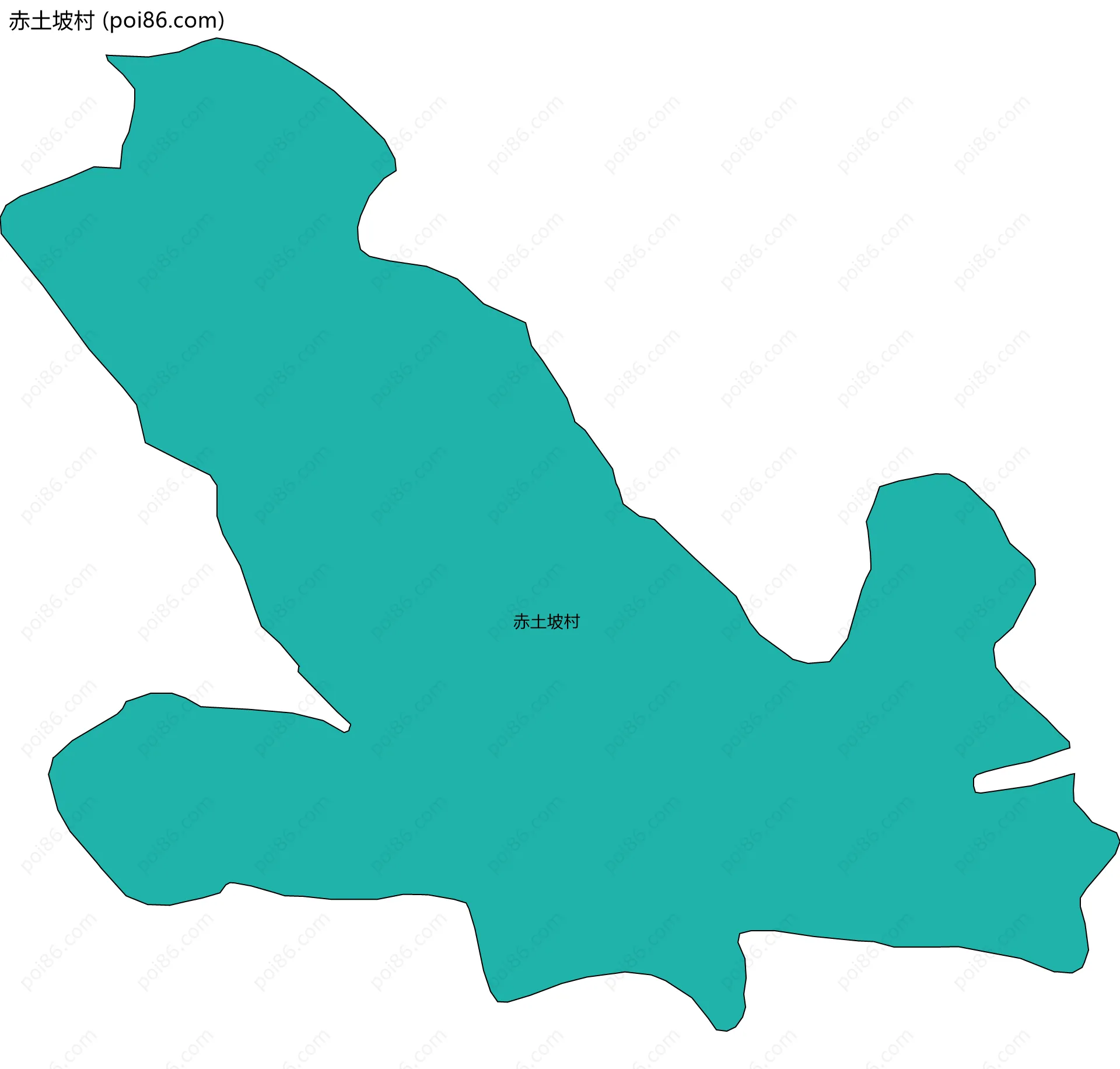 赤土坡村边界地图