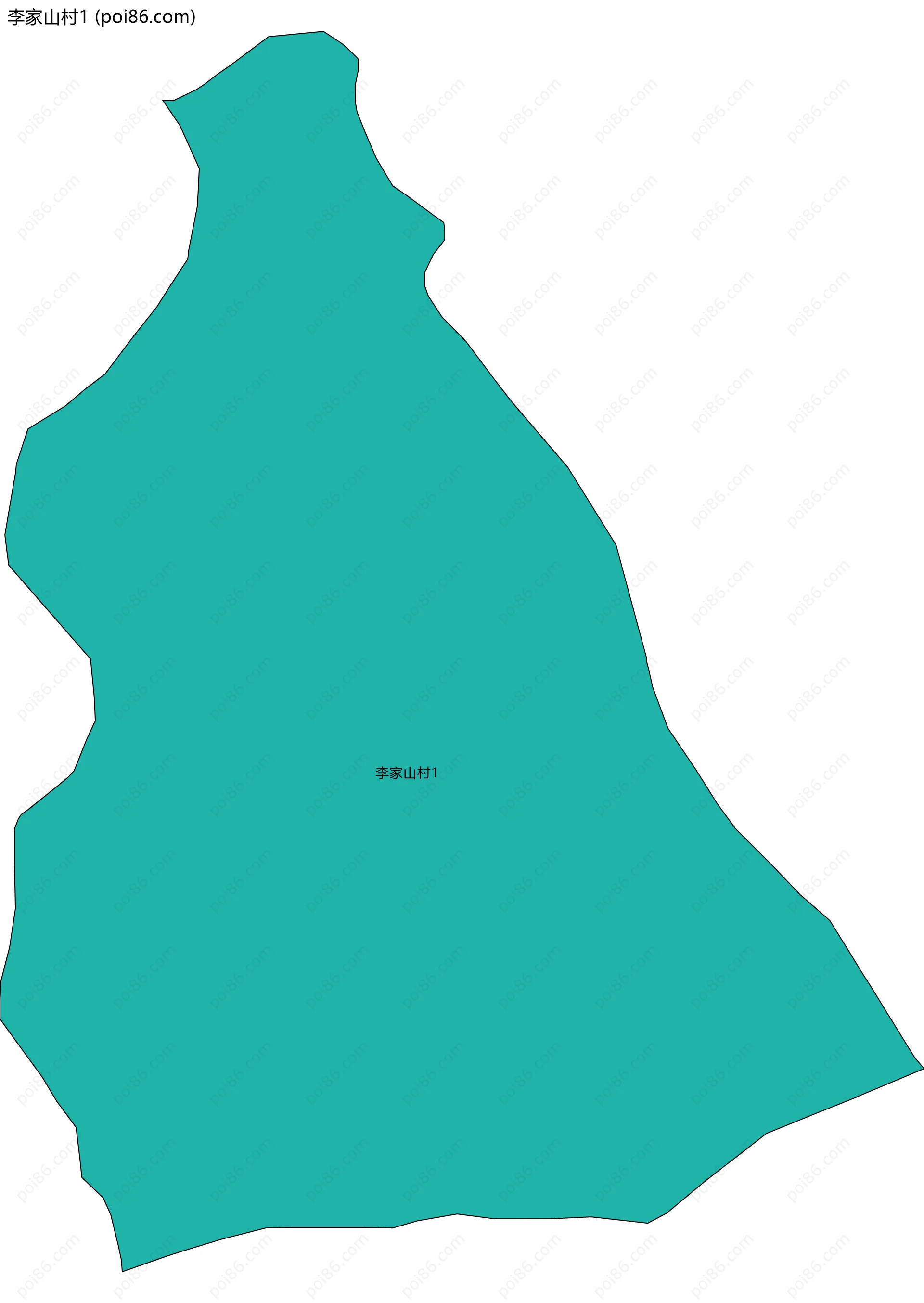 李家山村1边界地图