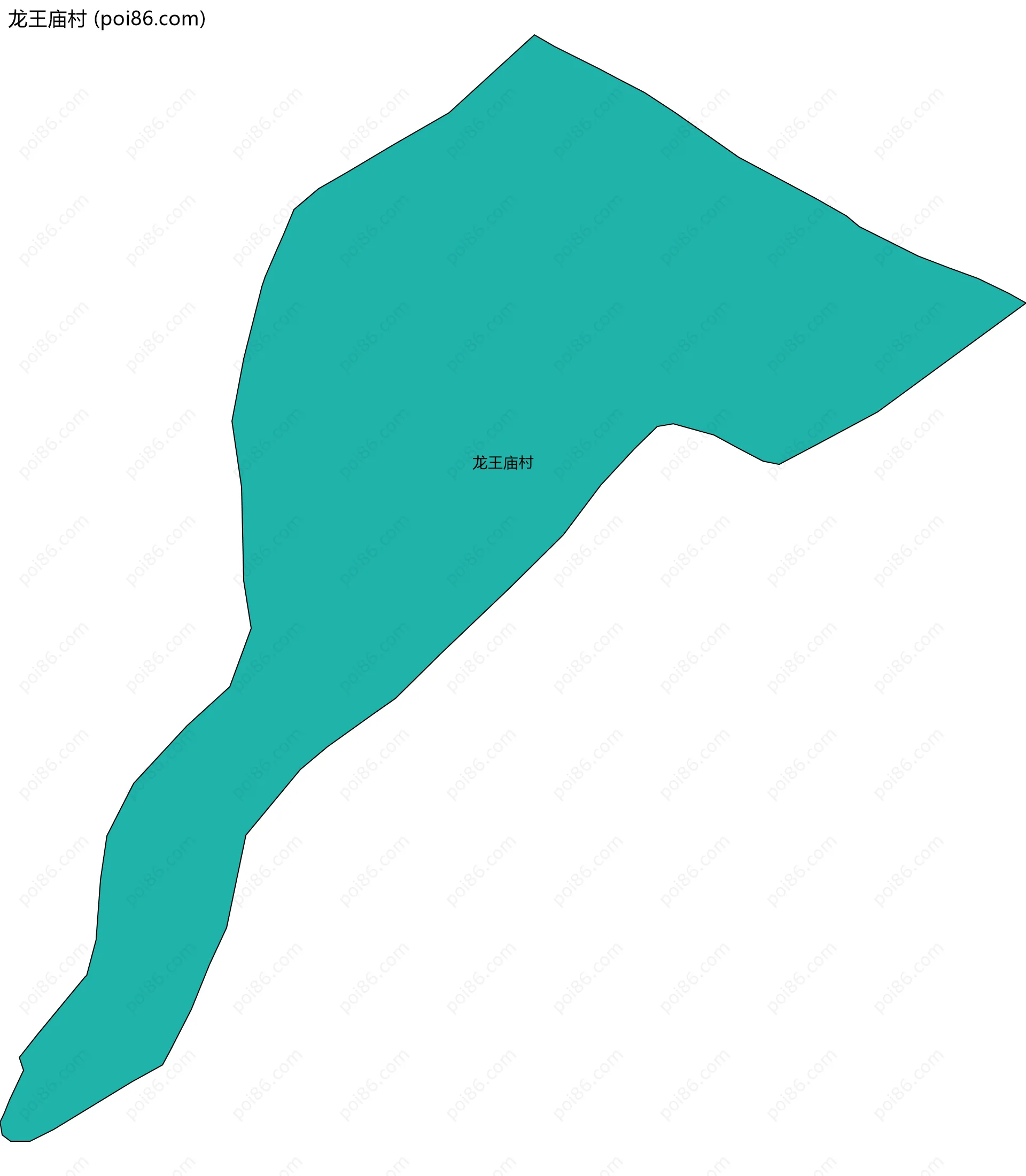 龙王庙村边界地图