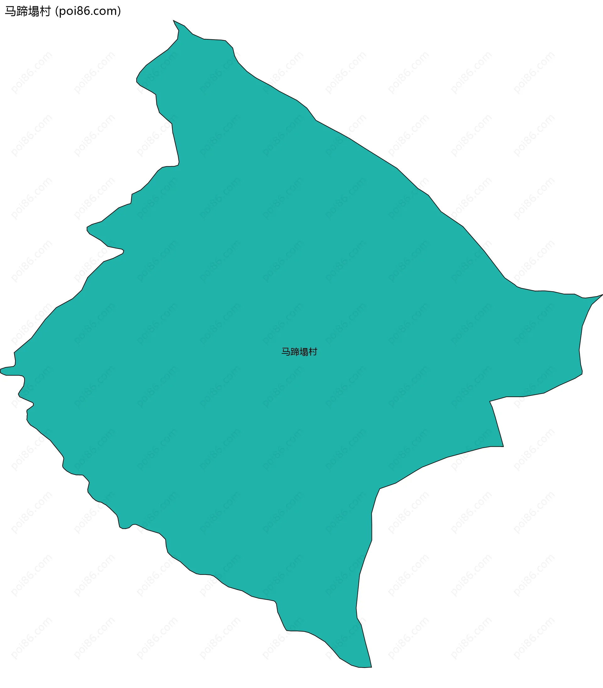 马蹄塌村边界地图