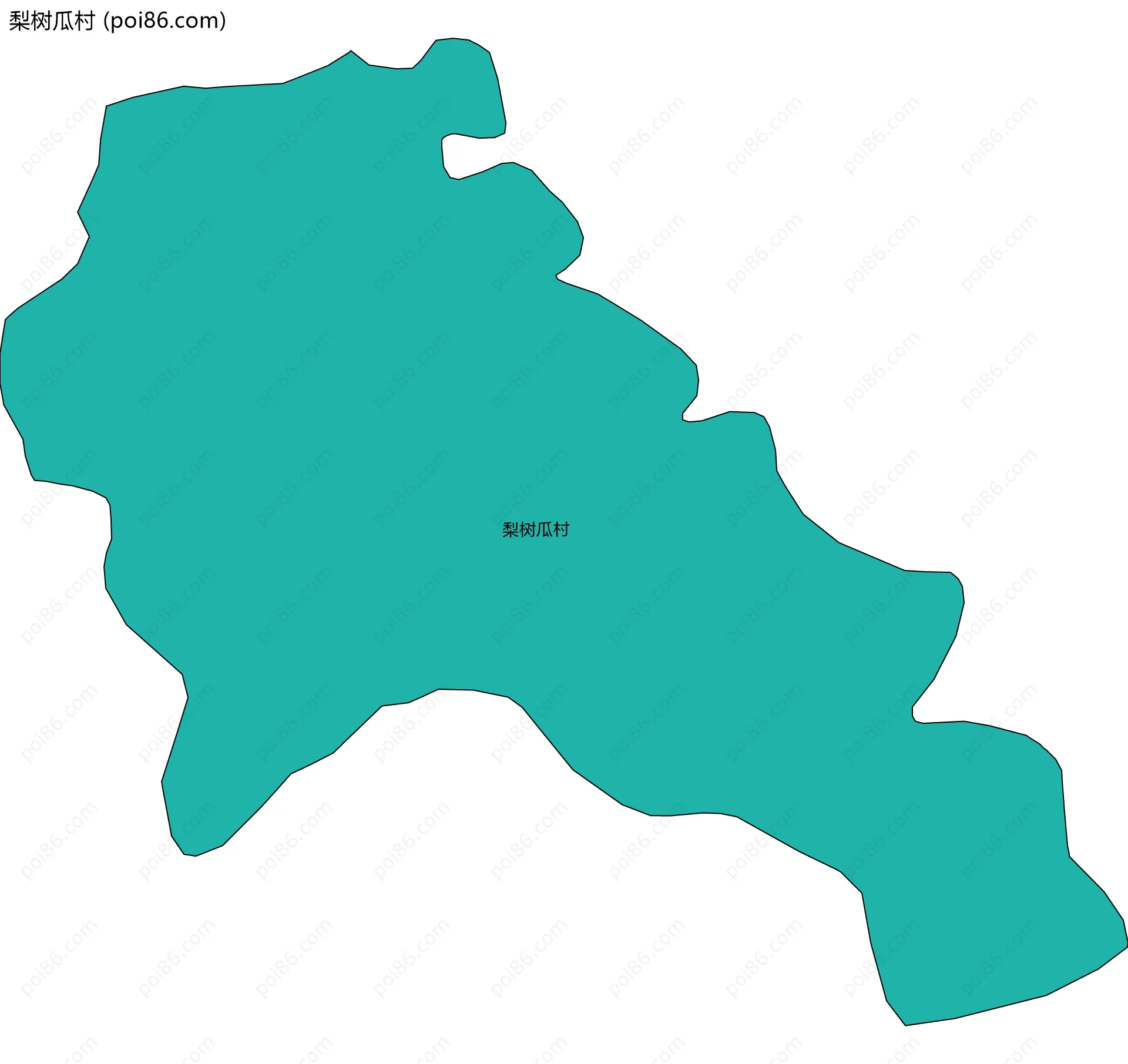 梨树瓜村边界地图