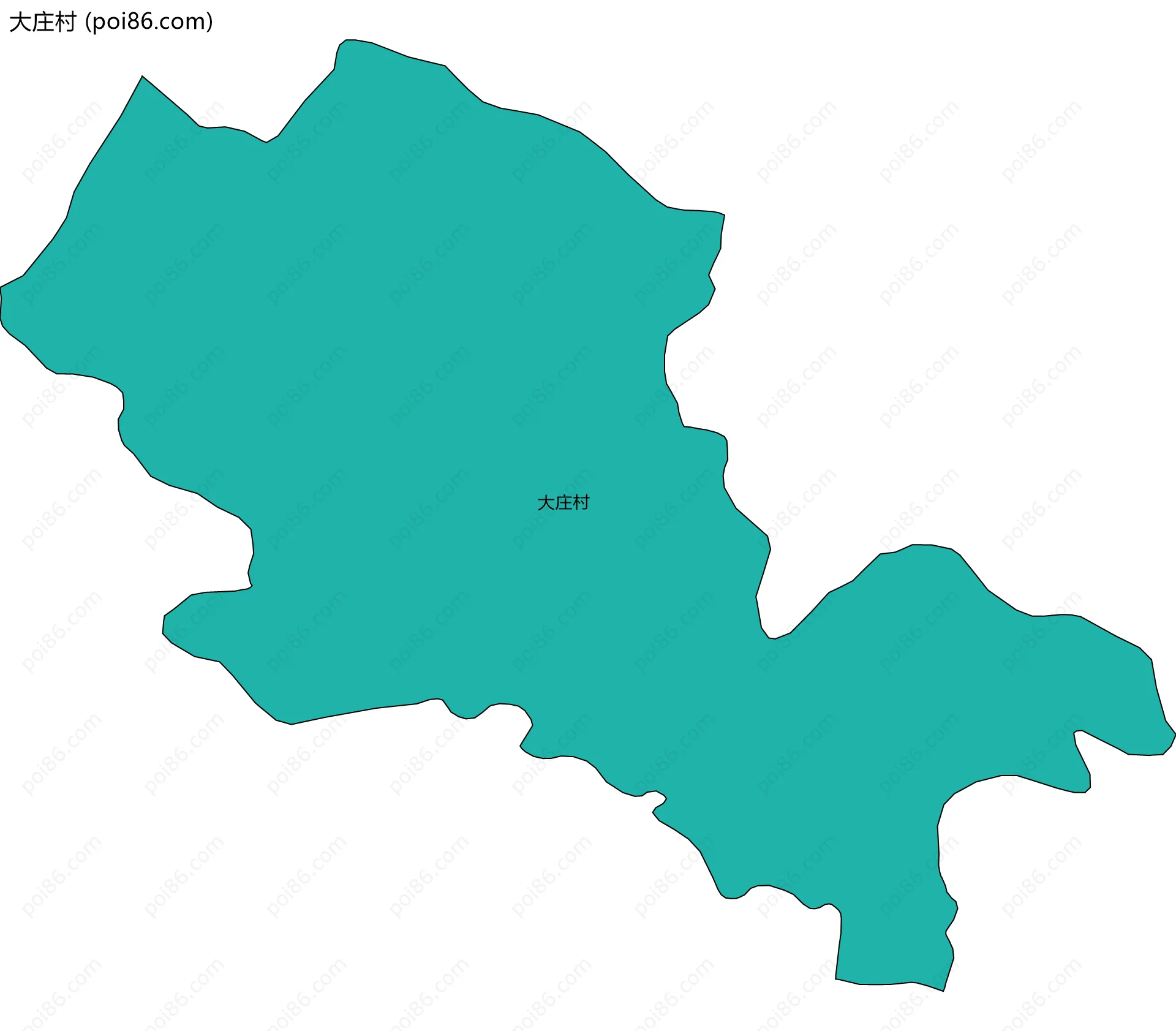 大庄村边界地图