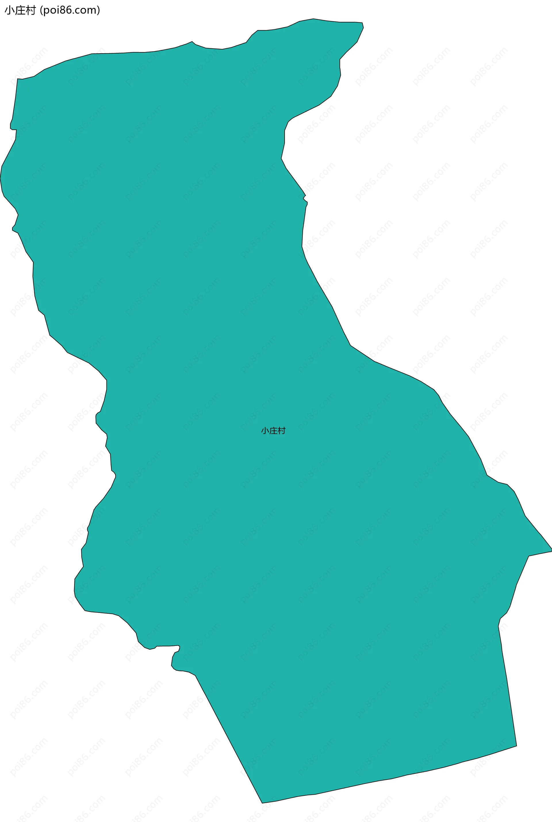 小庄村边界地图