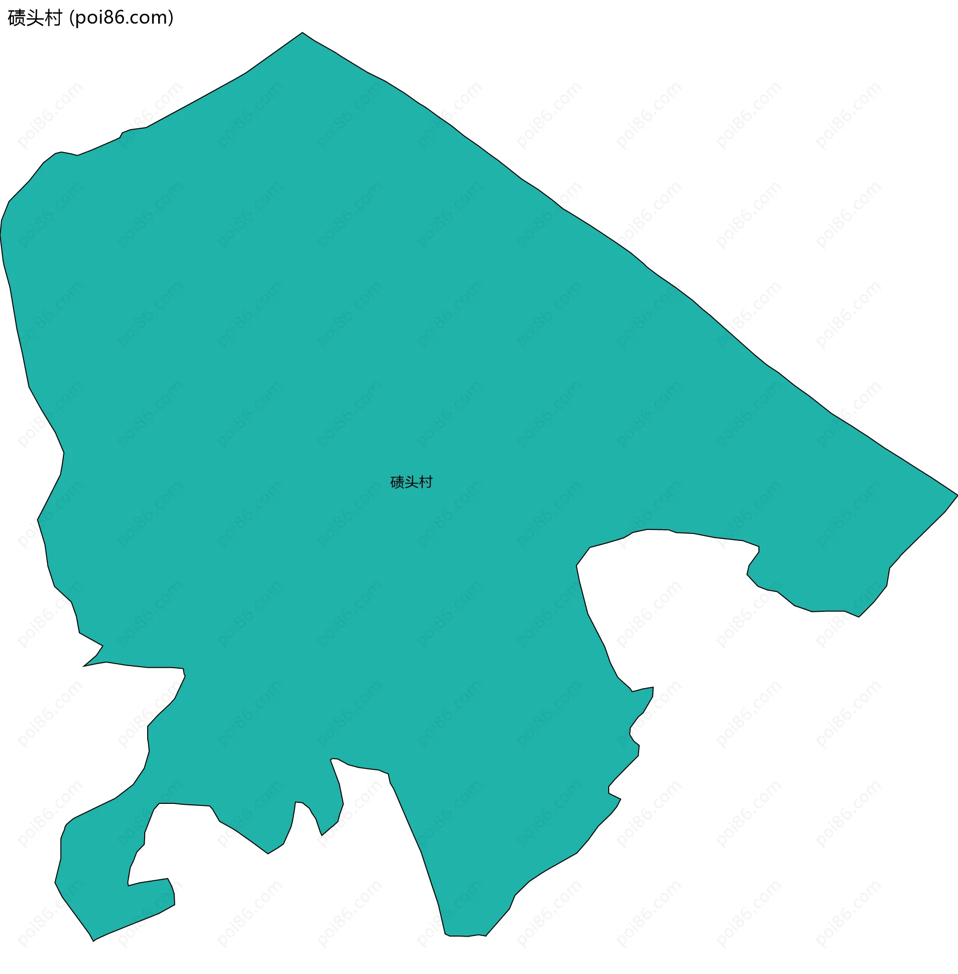 碛头村边界地图