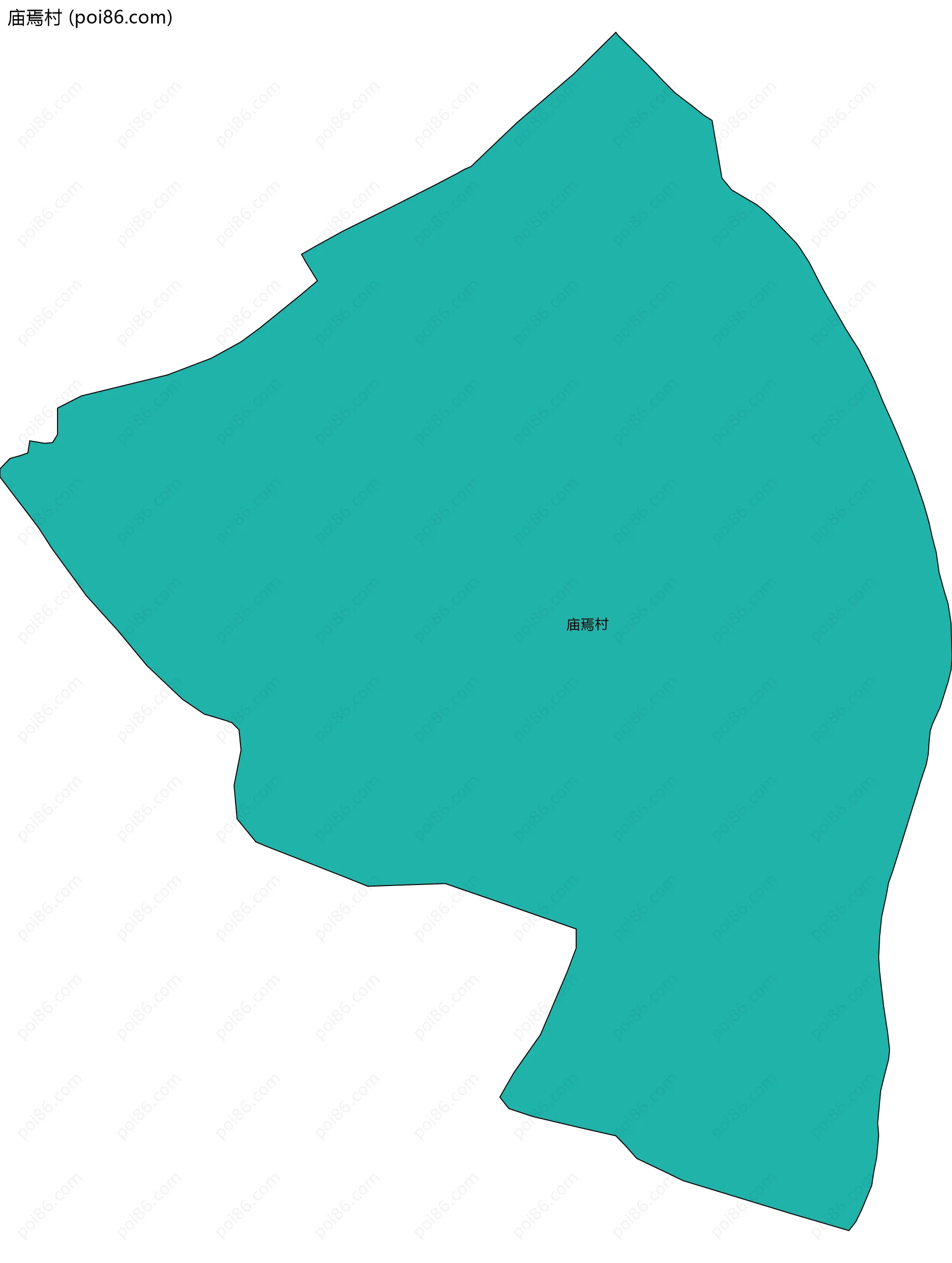 庙焉村边界地图