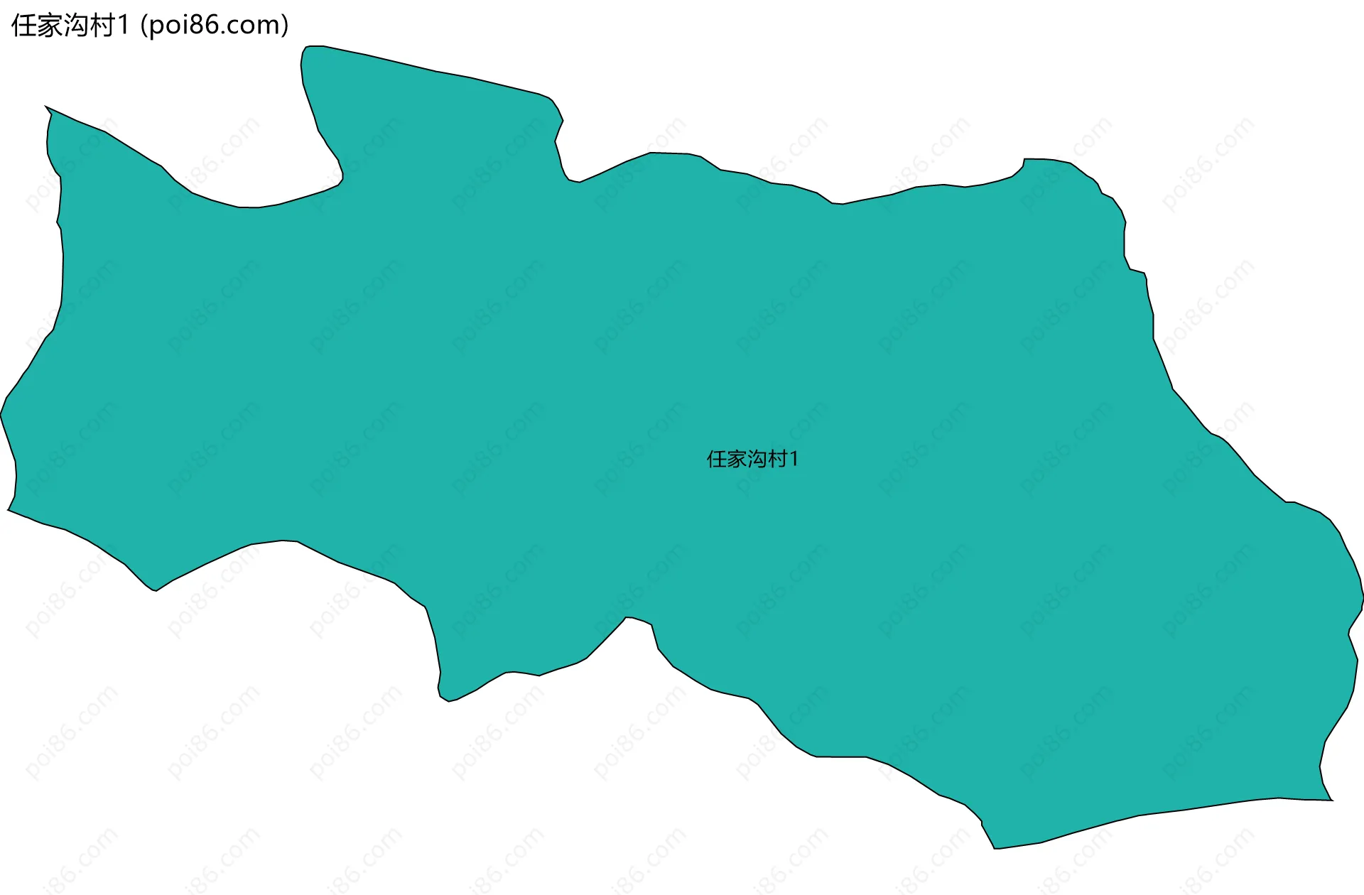 任家沟村1边界地图