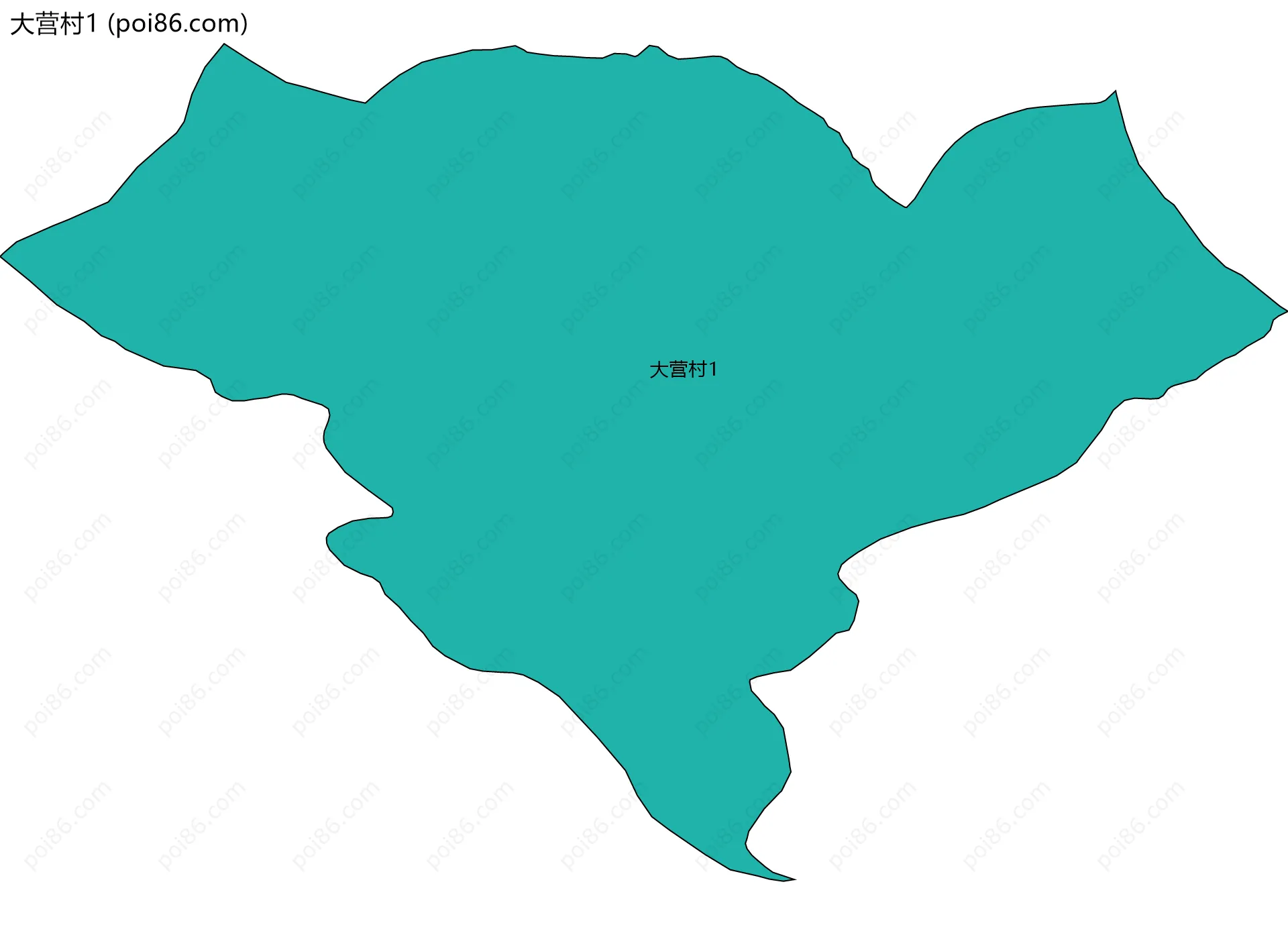 大营村1边界地图