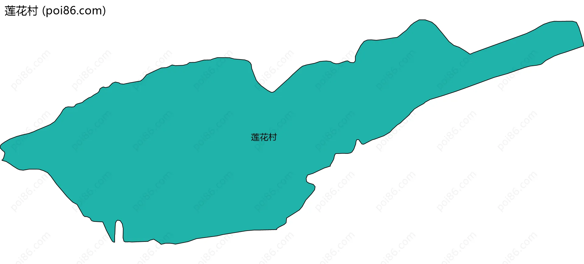 莲花村边界地图