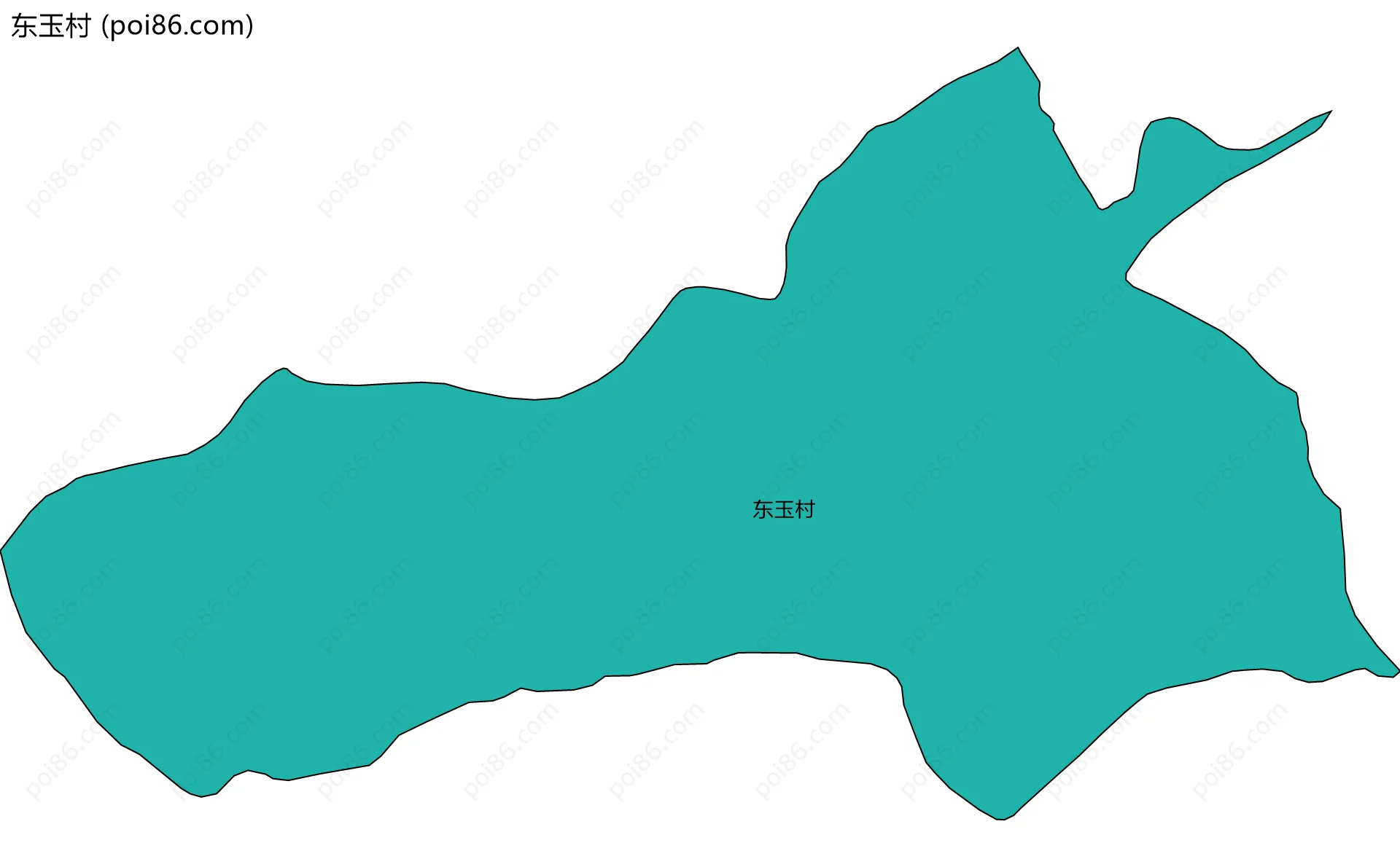 东玉村边界地图