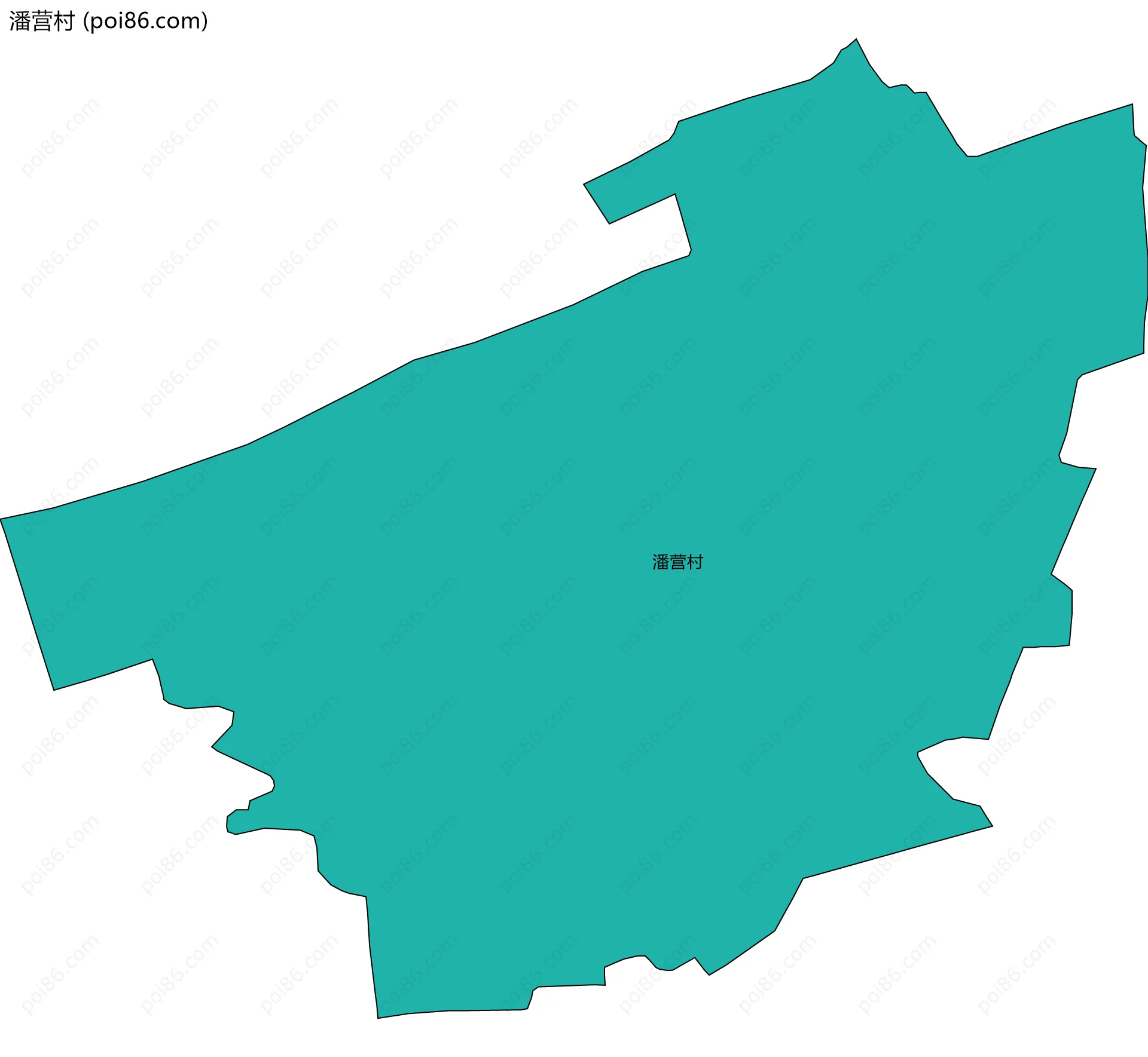 潘营村边界地图