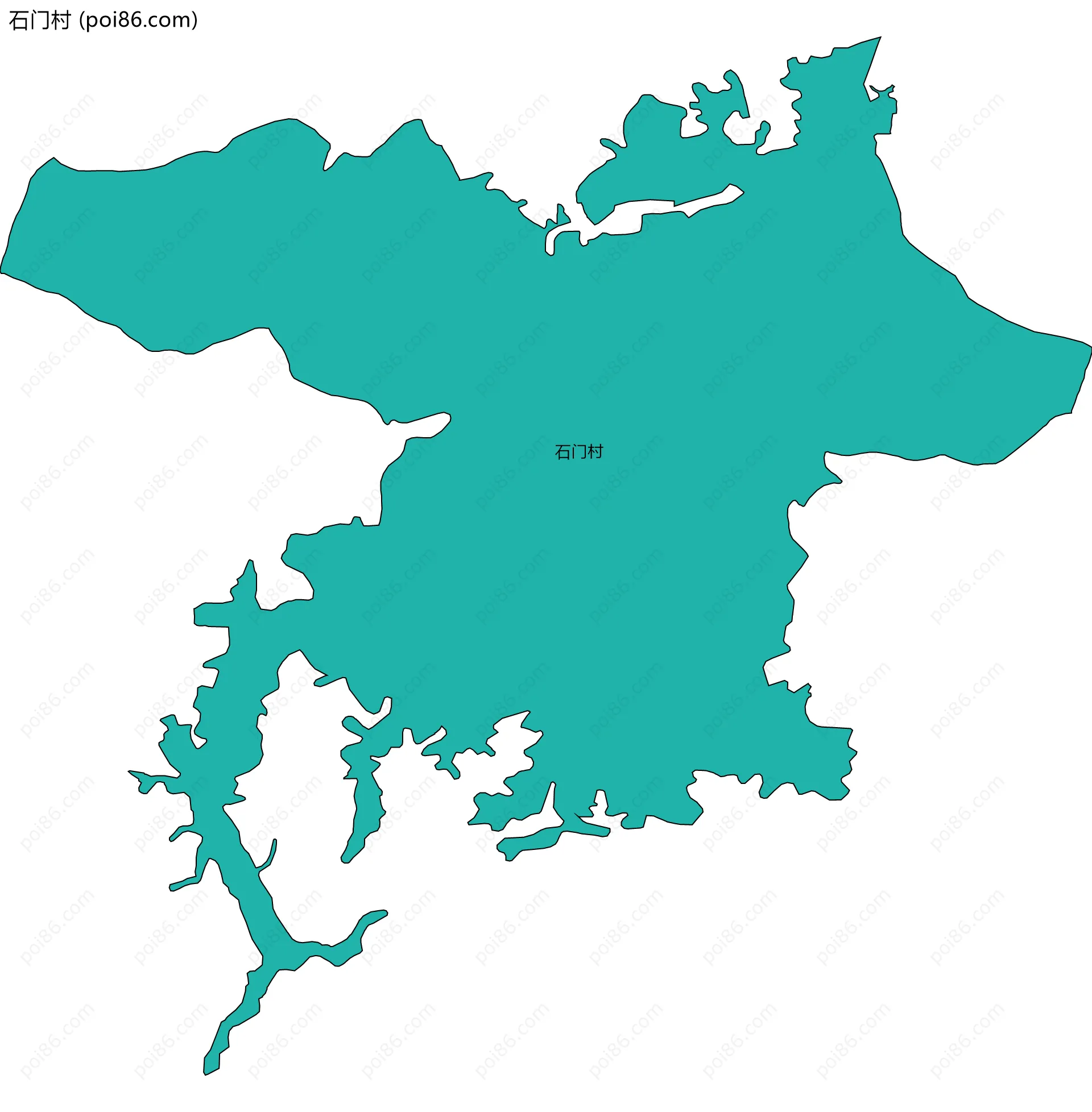 石门村边界地图