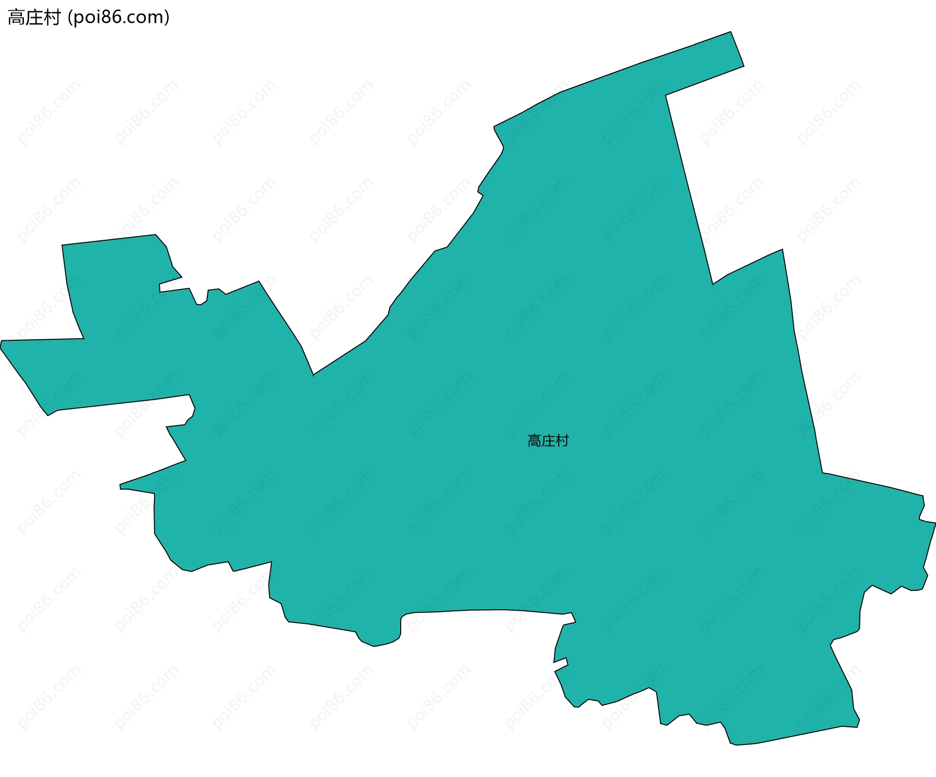 高庄村边界地图