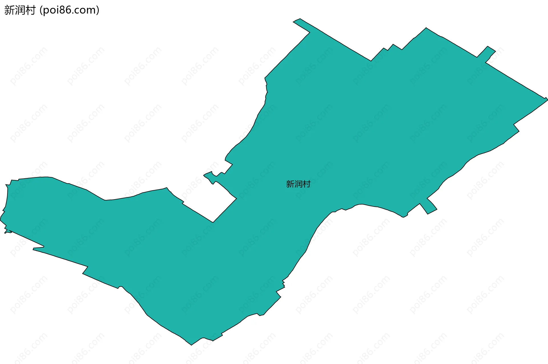 新润村边界地图