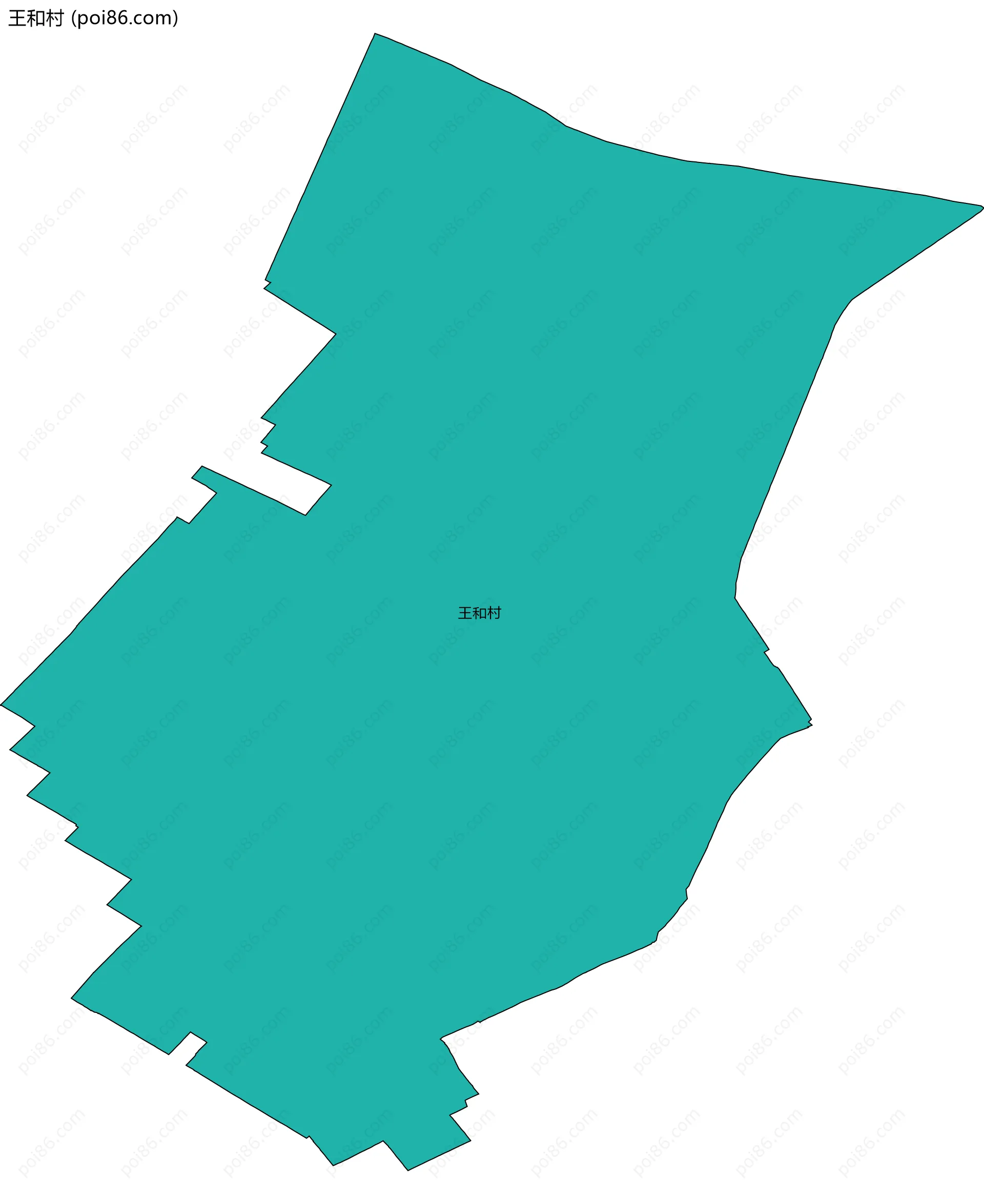 王和村边界地图