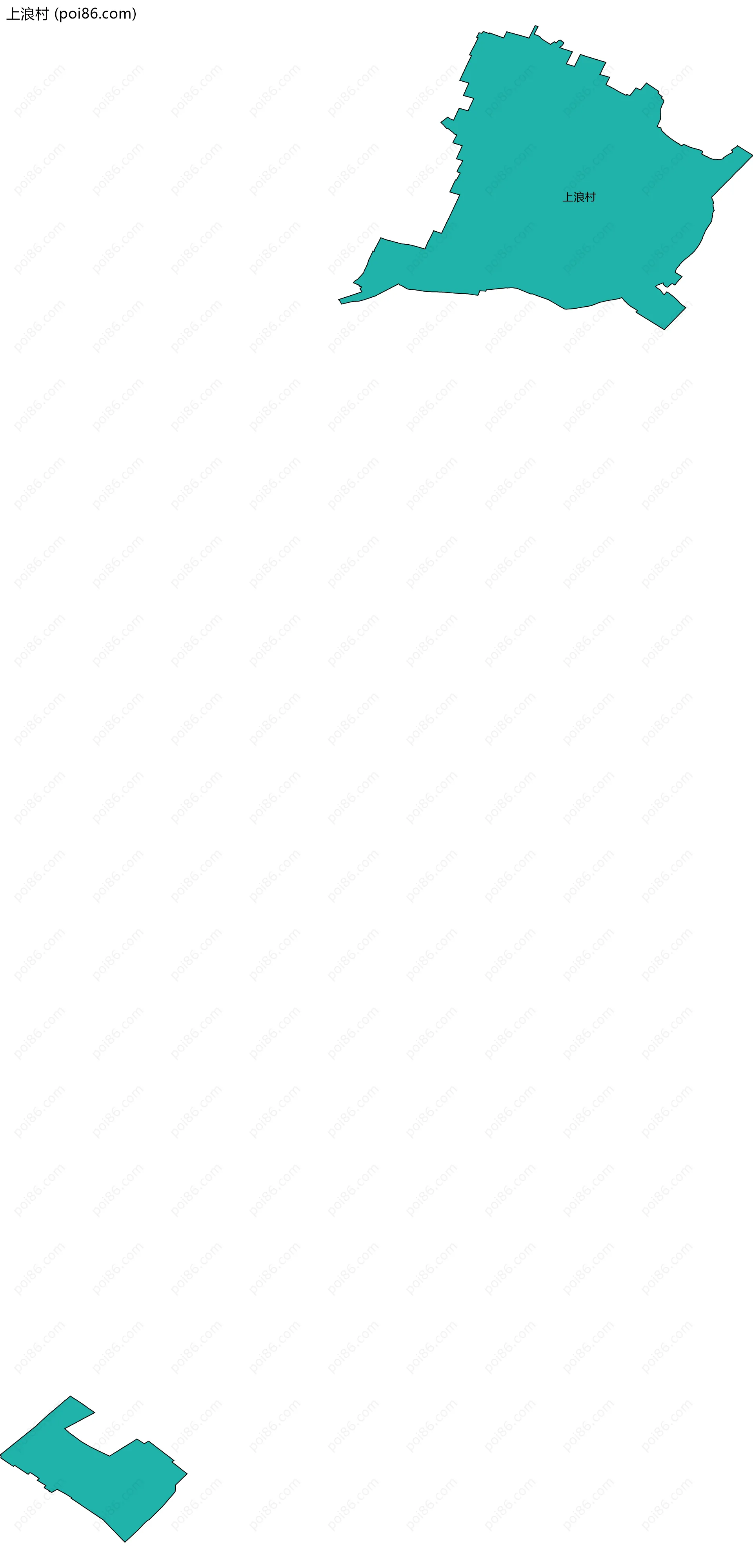 上浪村边界地图