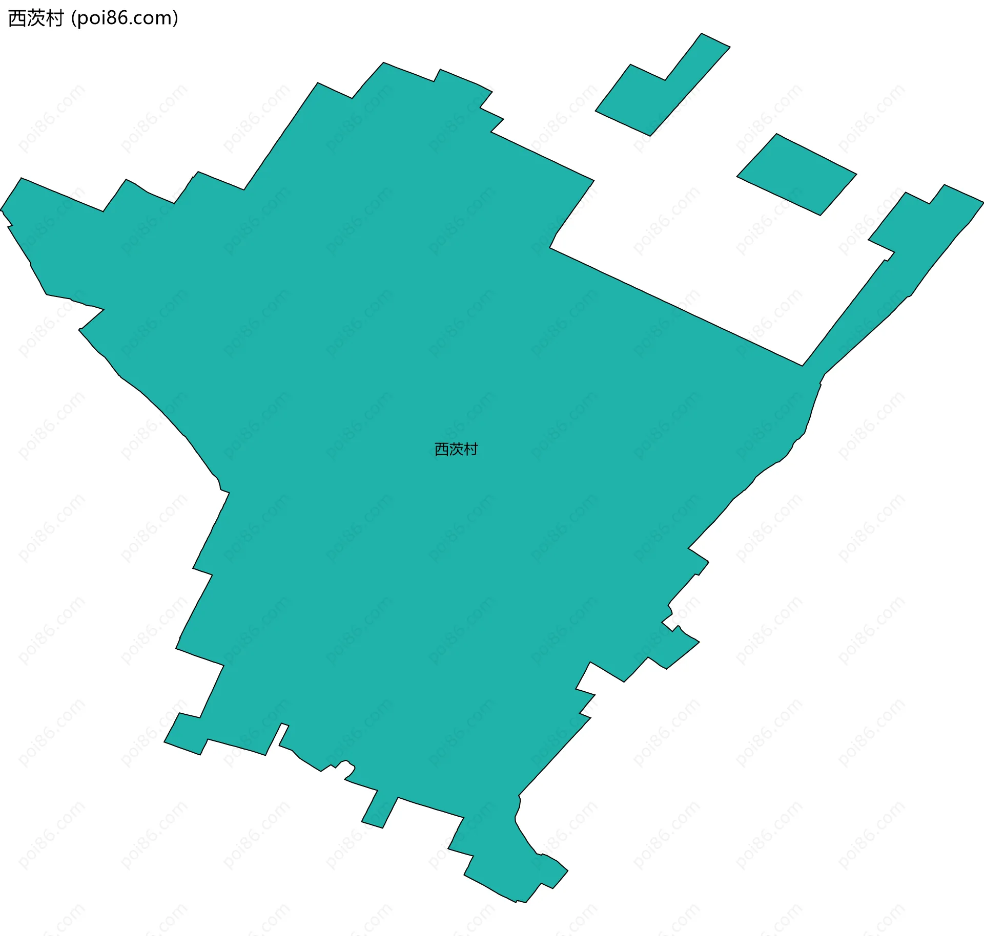 西茨村边界地图