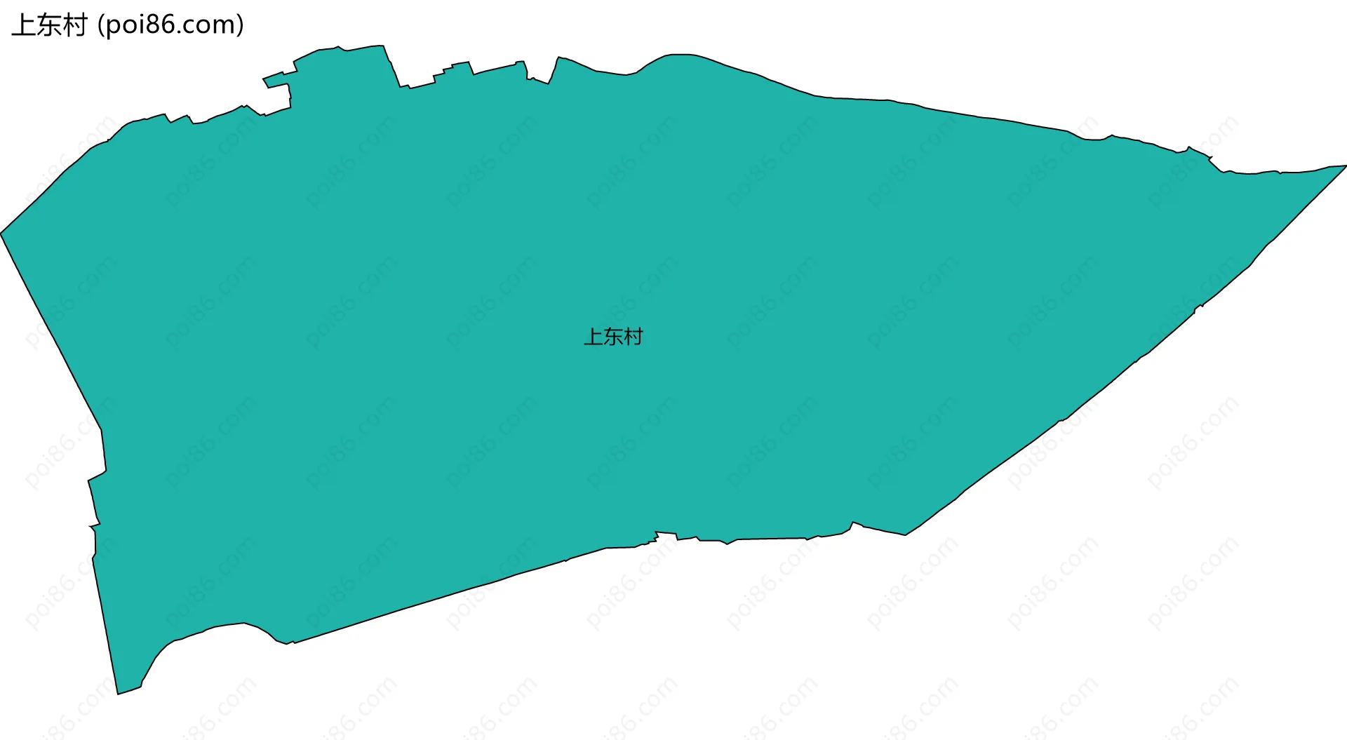 上东村边界地图