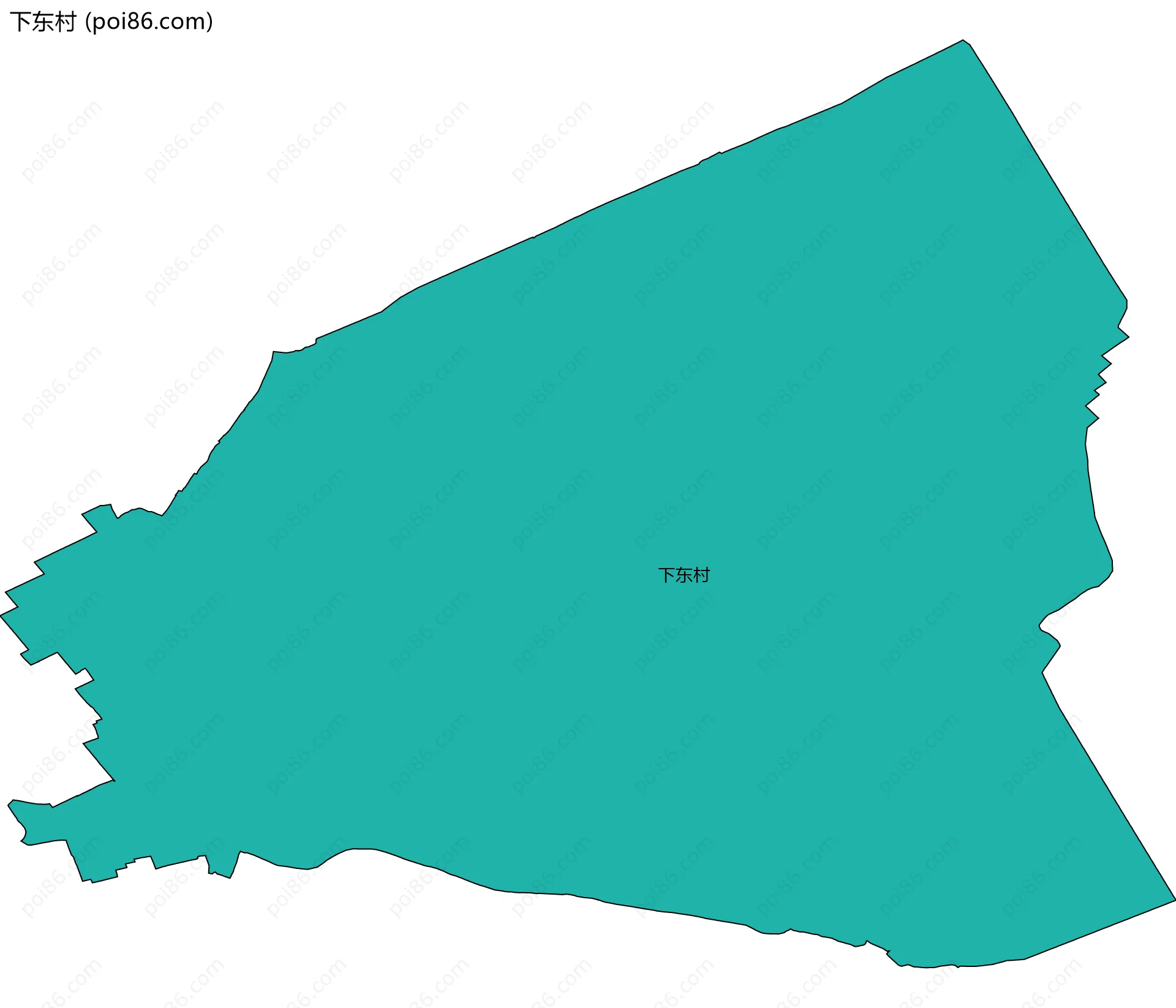下东村边界地图