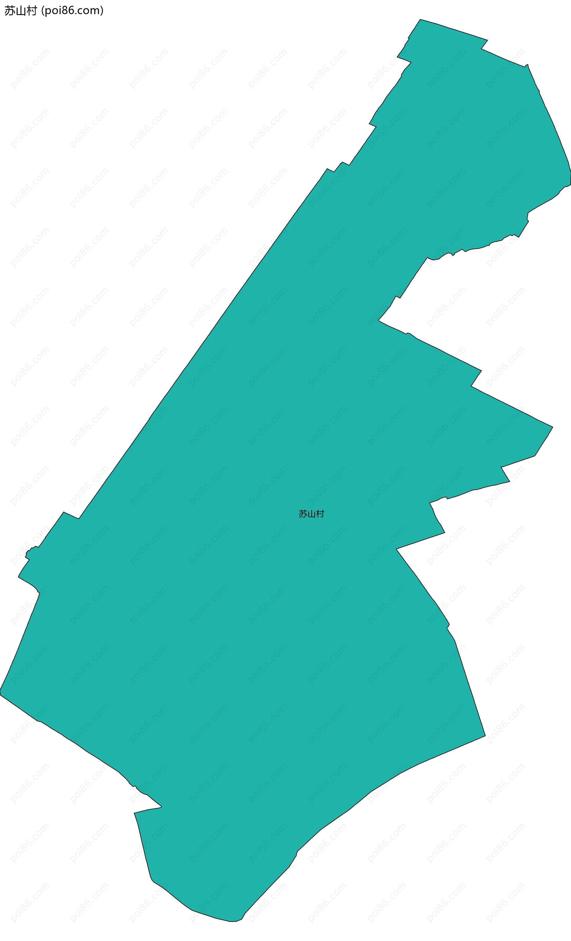 苏山村边界地图