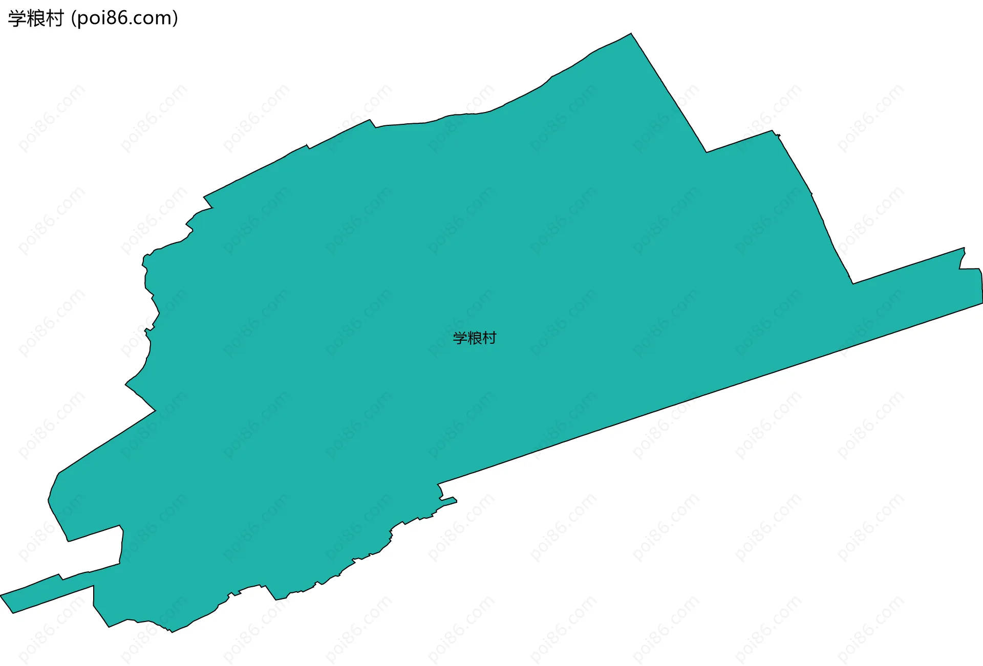学粮村边界地图